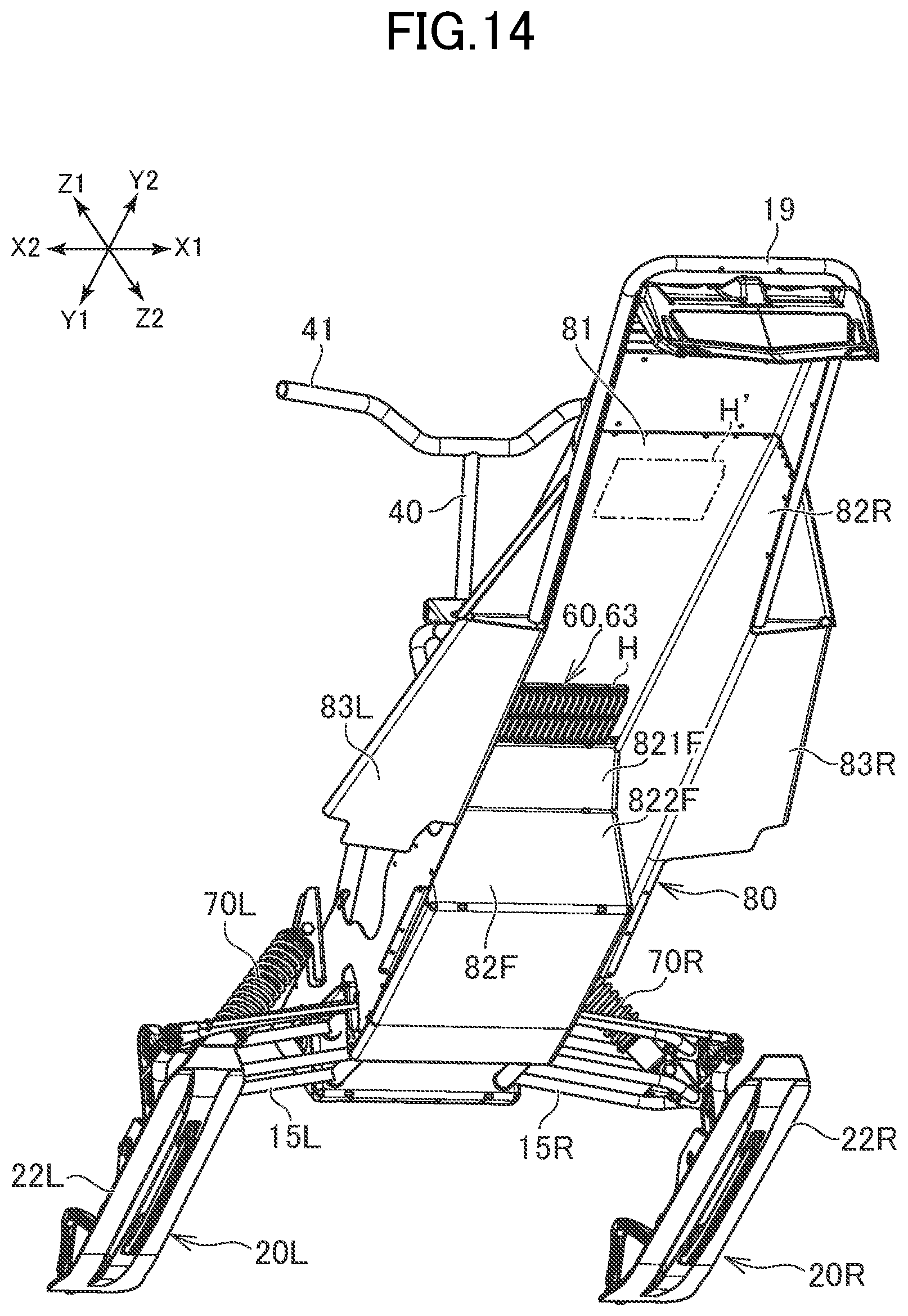 Patent US12139233 Figure 14 – Electric snowmobile