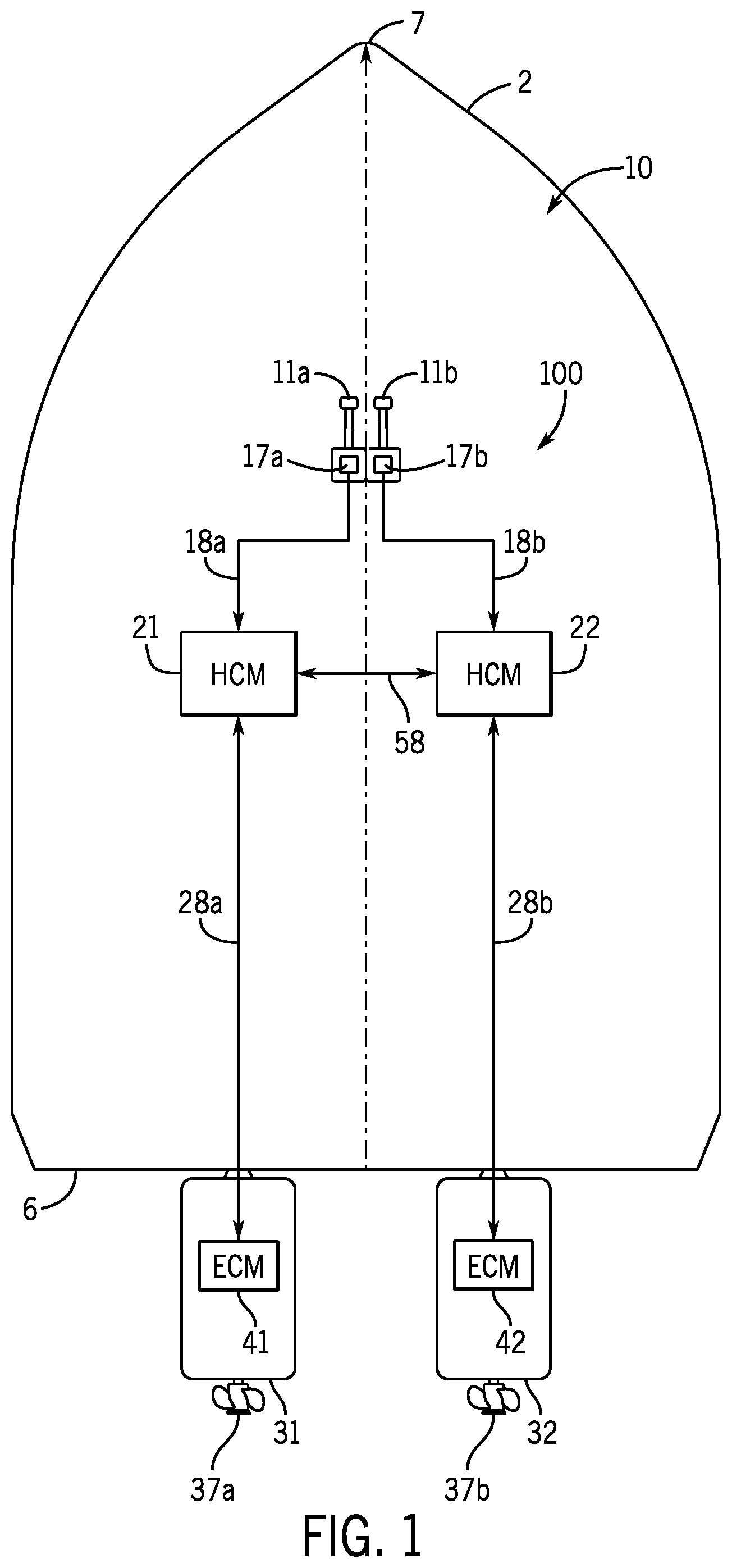 Patent US12139241 — Marine propulsion system and control method — Figure 1