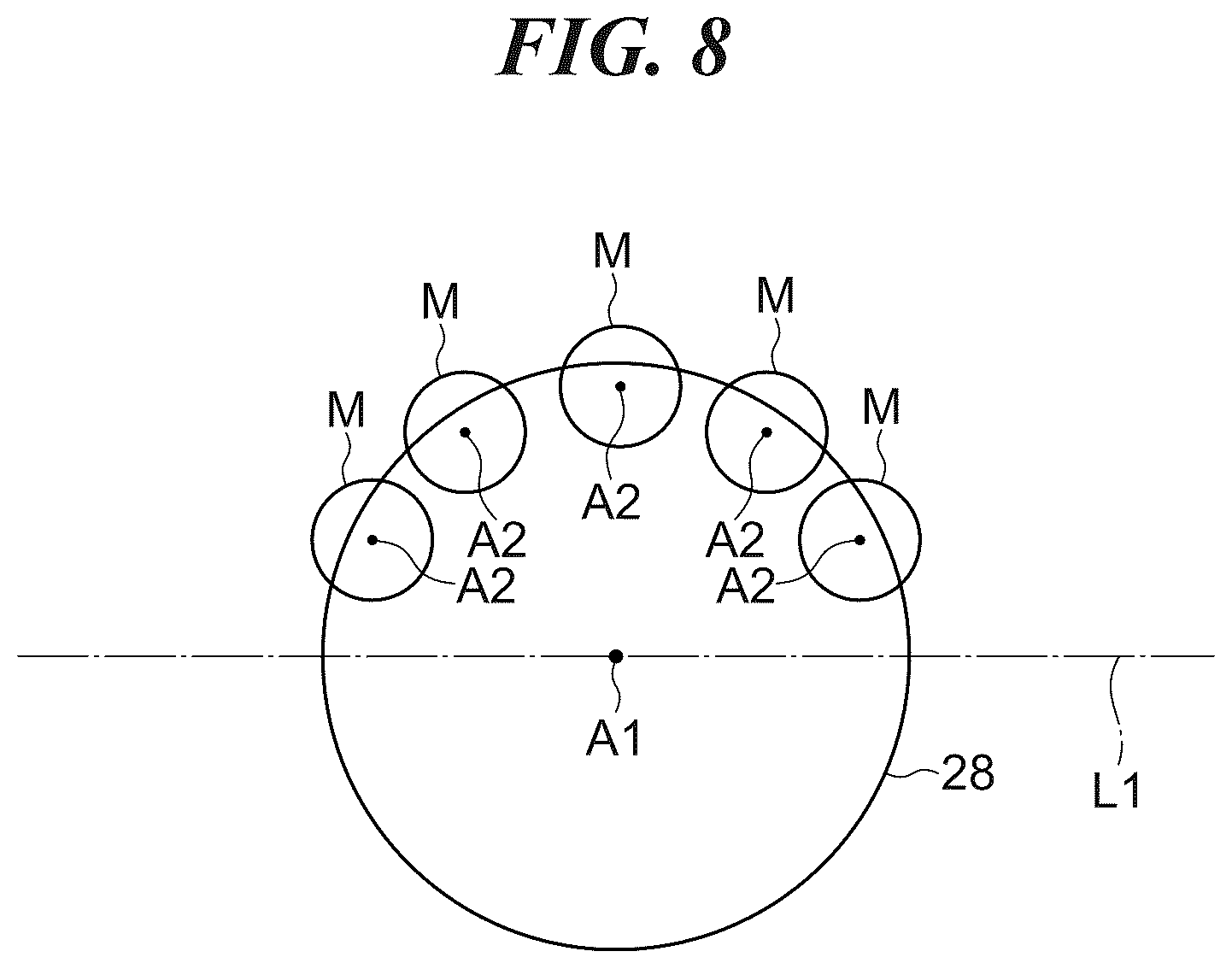 Patent US12139244 Figure 8 – Marine vessel and marine propulsion unit