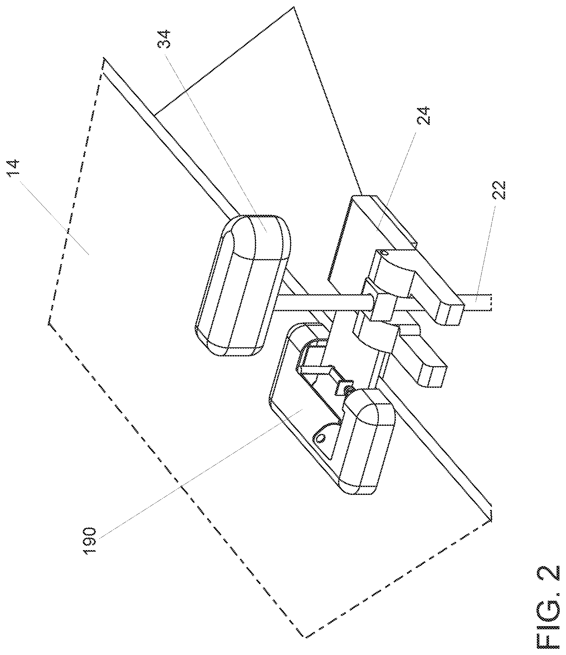 Patent US12139245 Figure 2 – Trolling motor pontoon mount