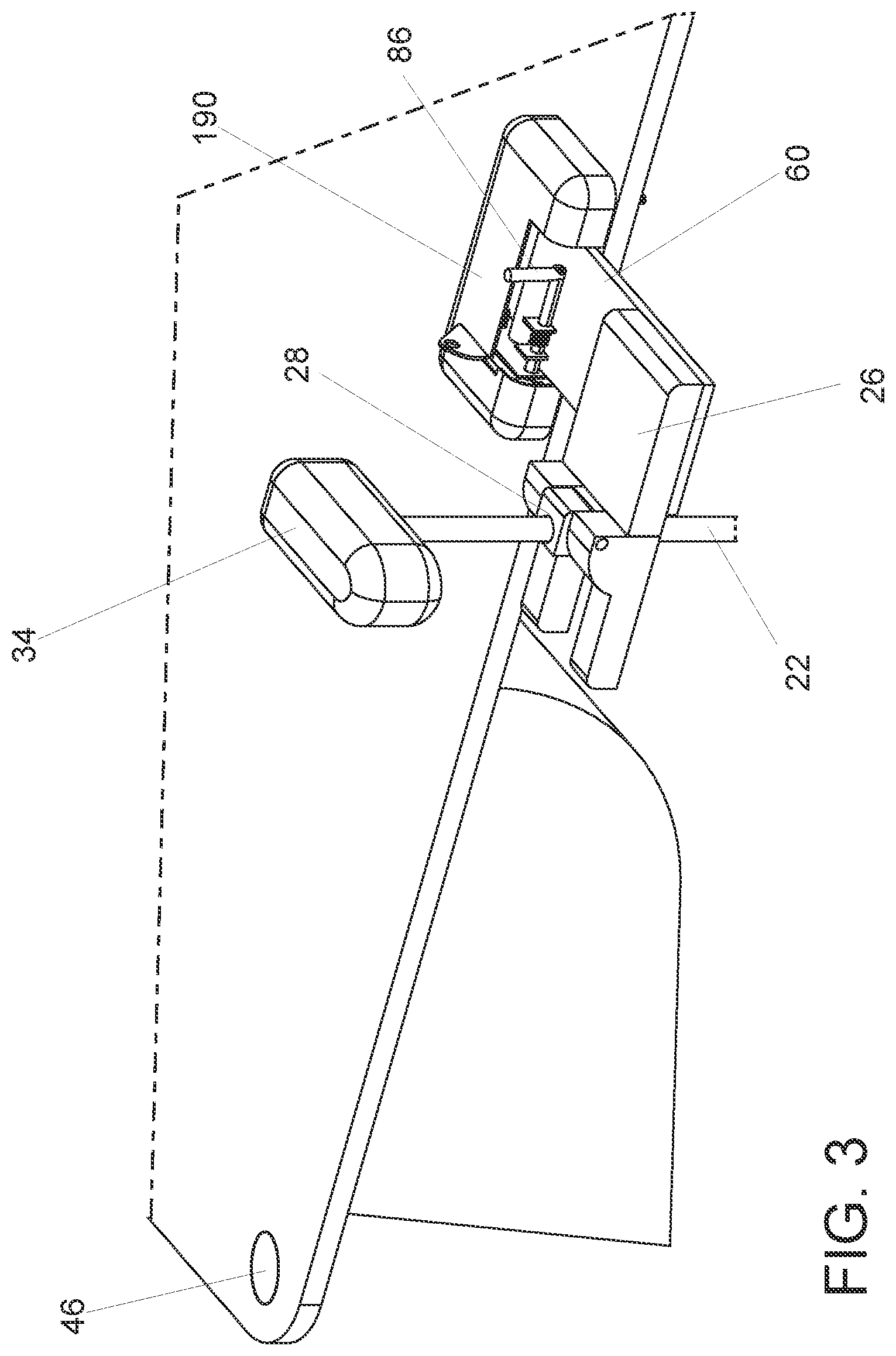 Patent US12139245 Figure 3 – Trolling motor pontoon mount