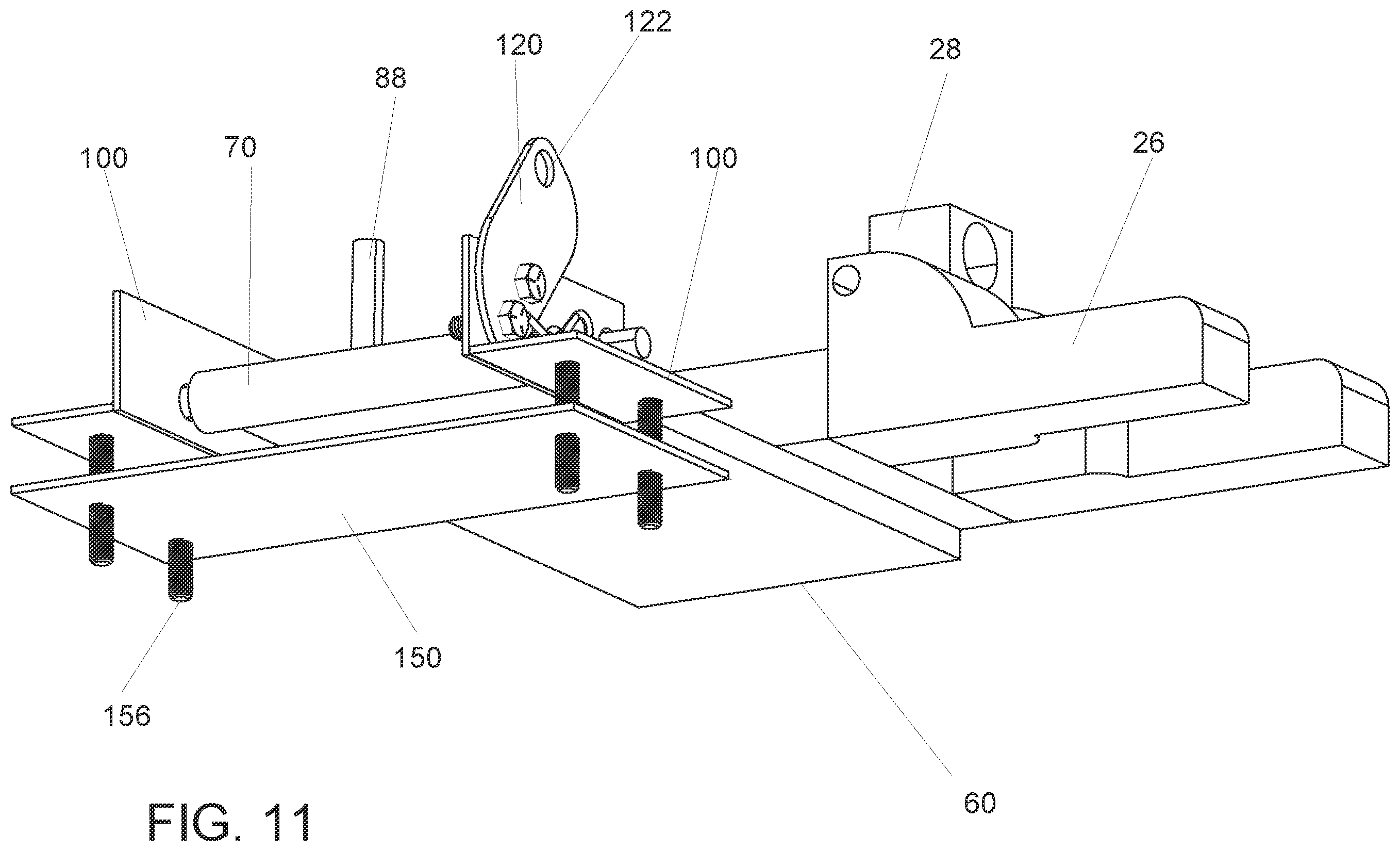 Patent US12139245 Figure 11 – Trolling motor pontoon mount