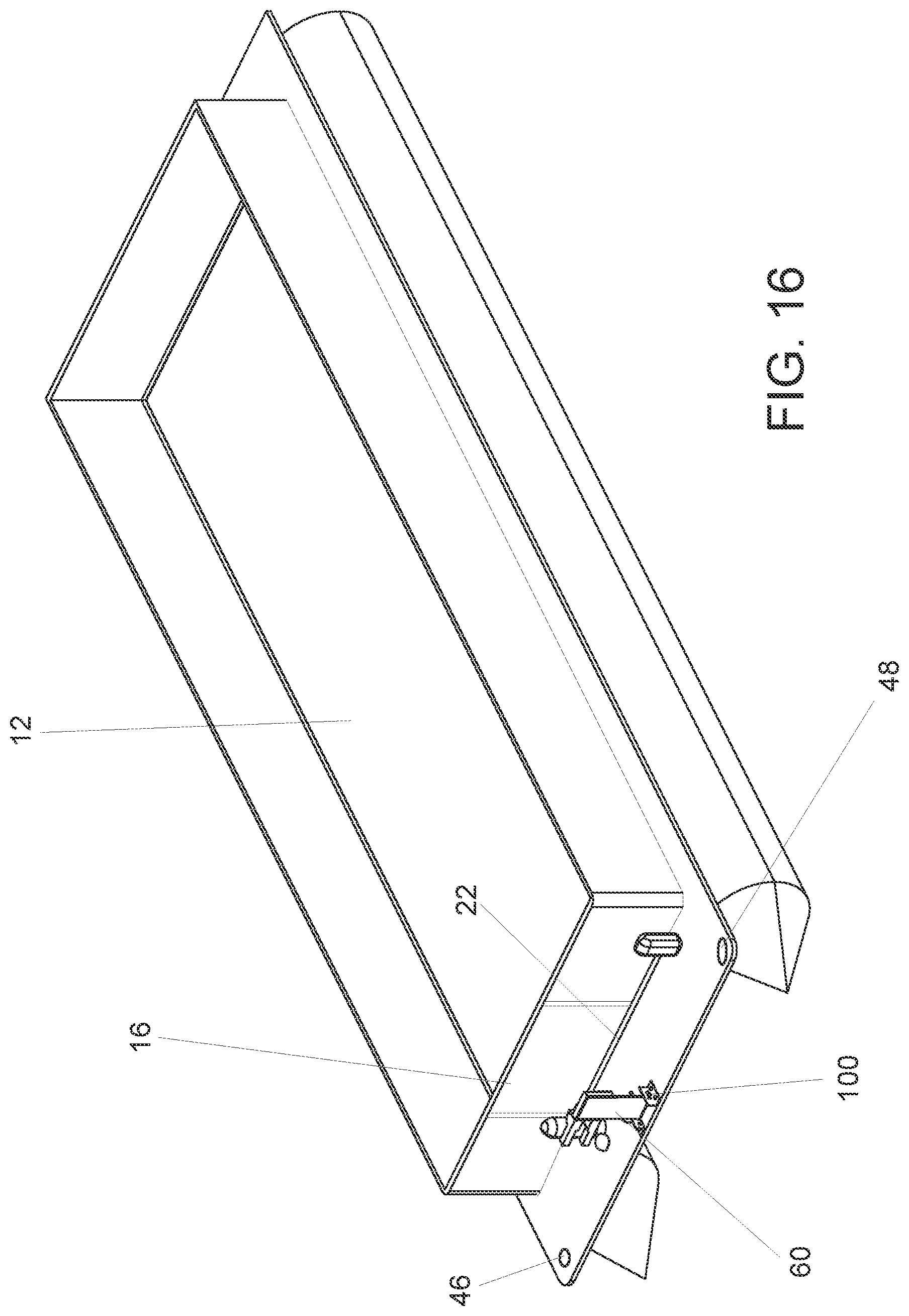 Patent US12139245 Figure 16 – Trolling motor pontoon mount