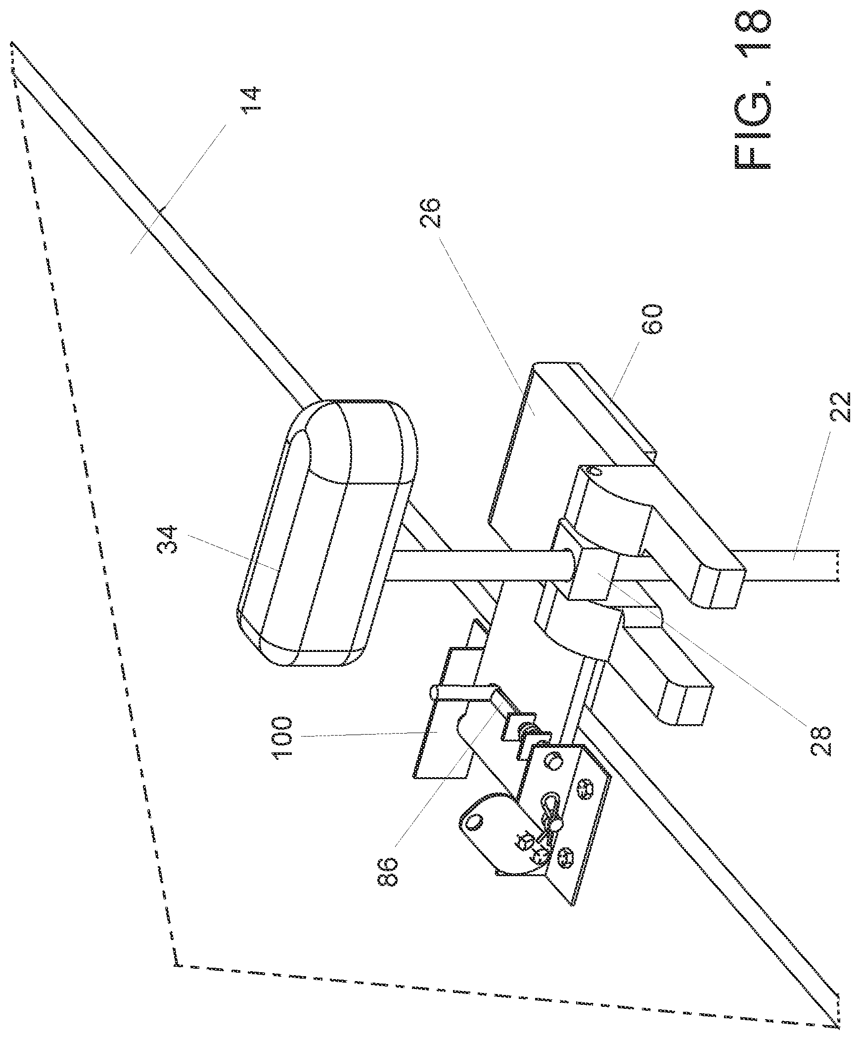 Patent US12139245 Figure 18 – Trolling motor pontoon mount