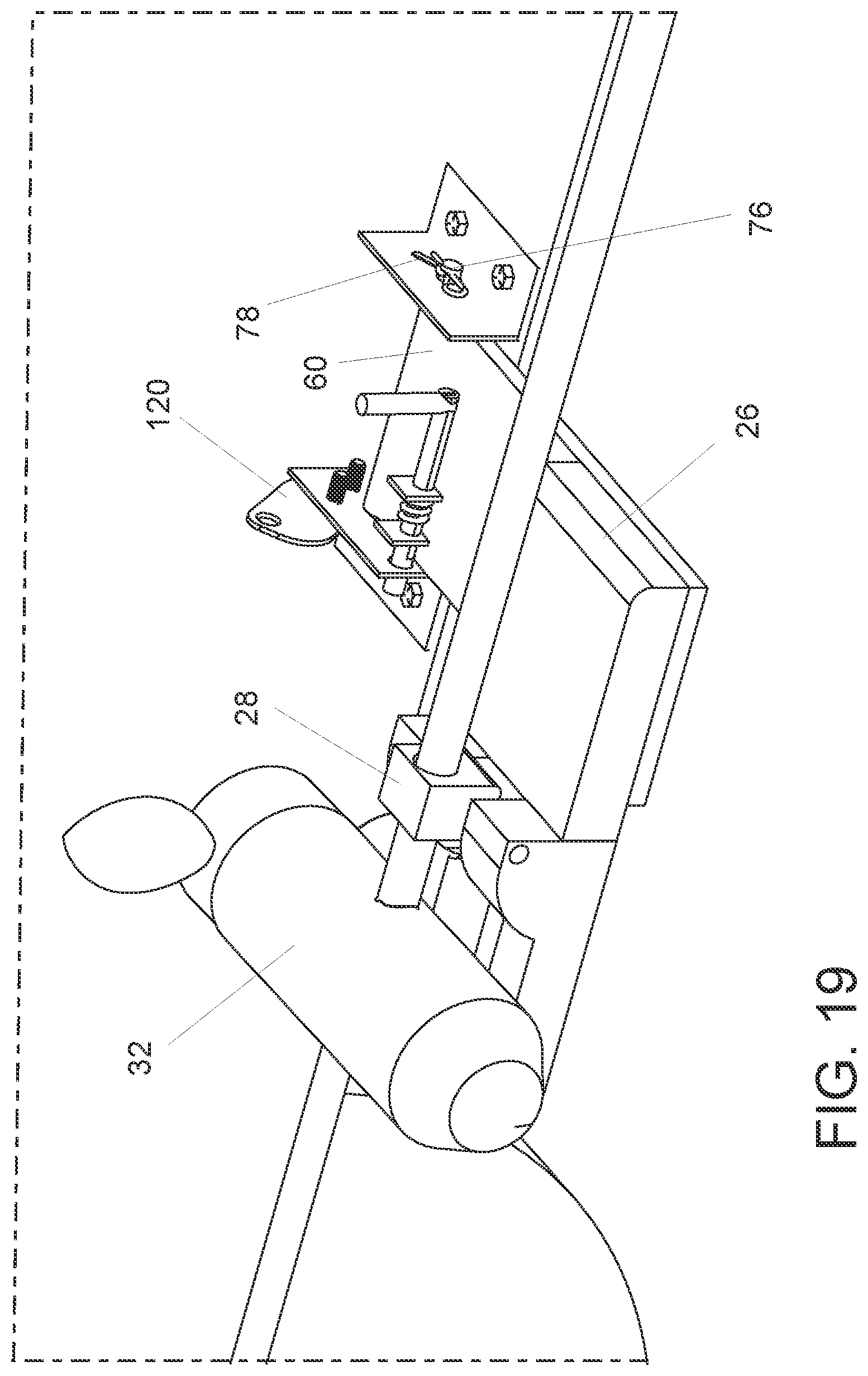 Patent US12139245 Figure 19 – Trolling motor pontoon mount