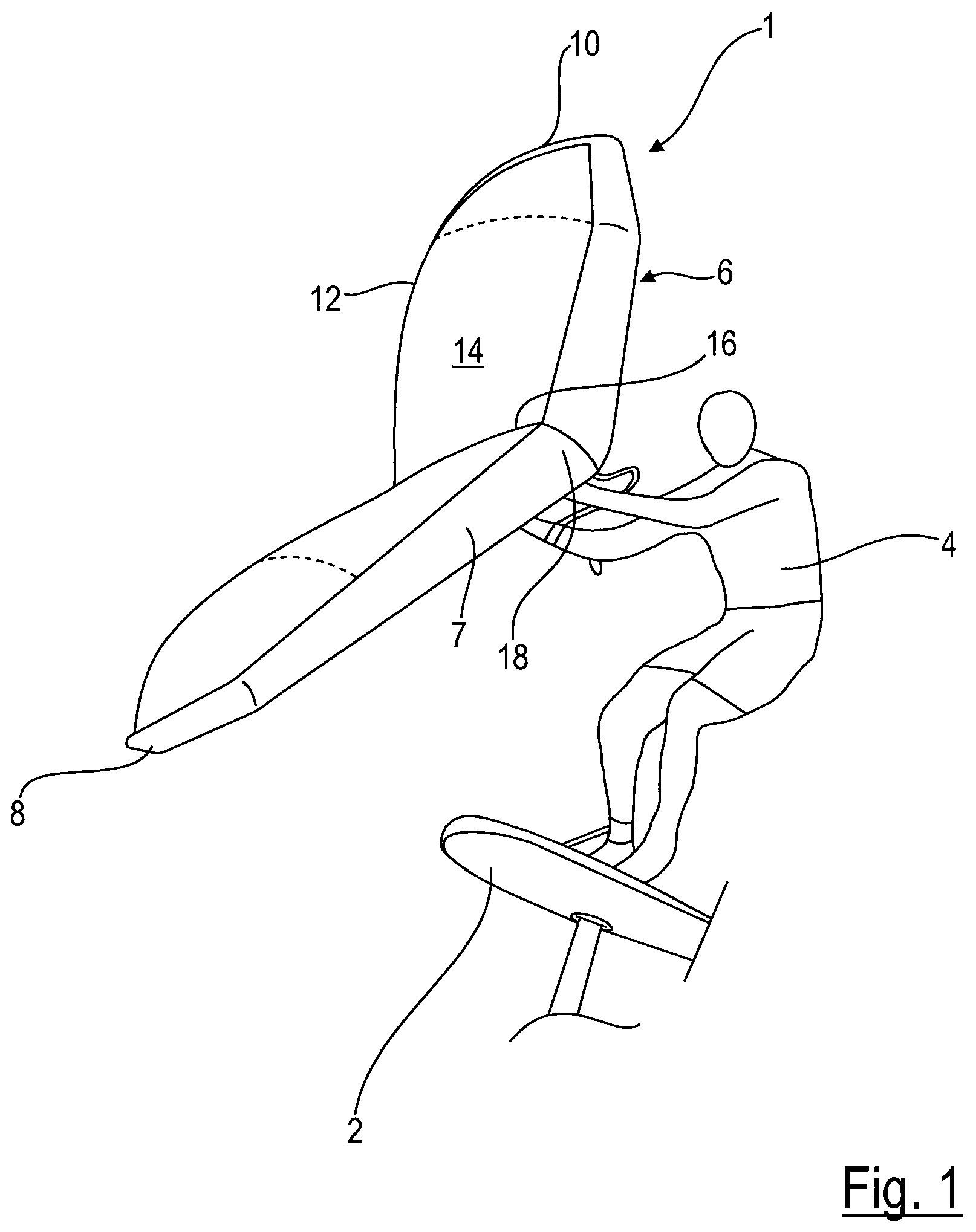 Patent US12139247 Figure 1 – Wing rig