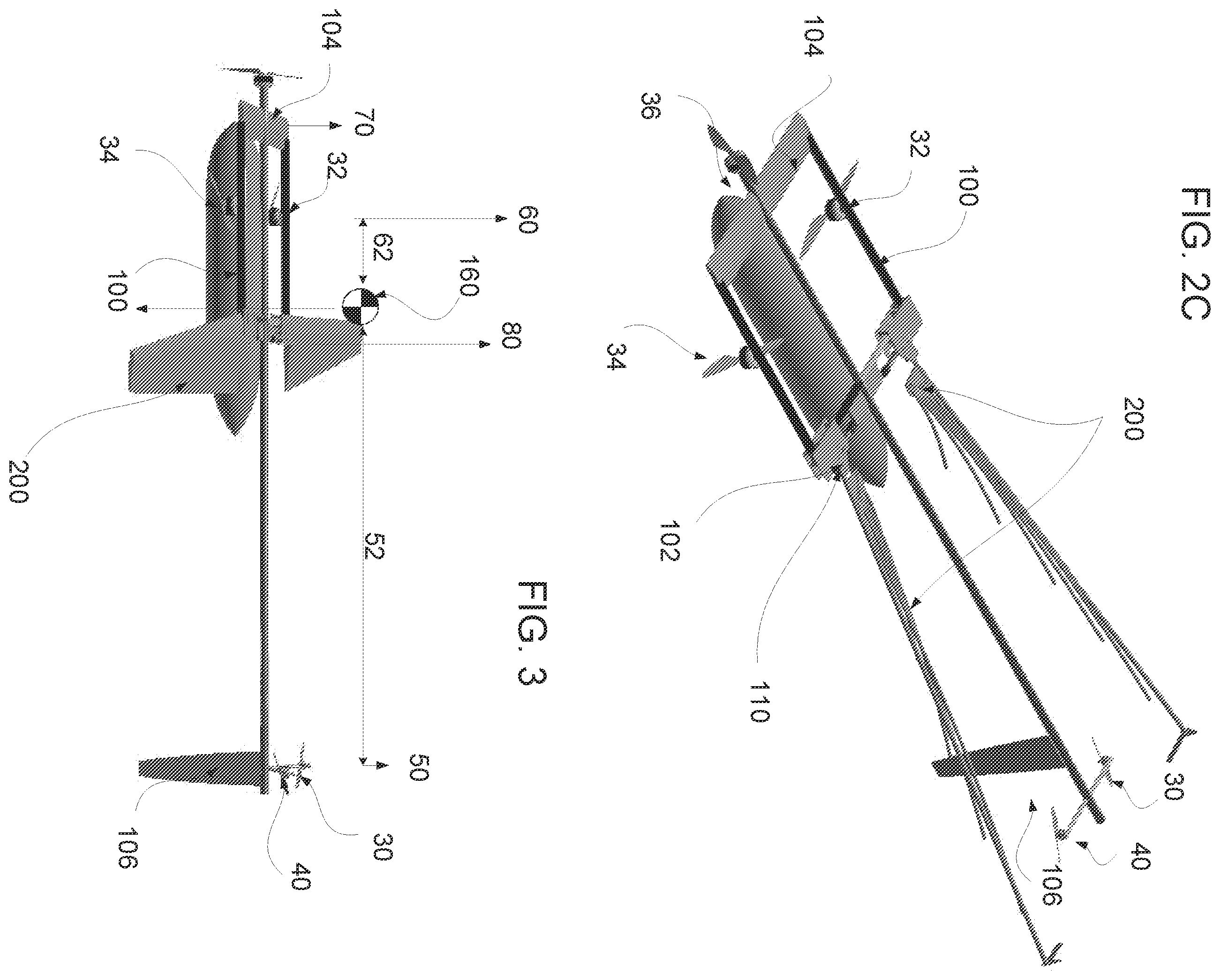 Patent US12139252 Figure 4 – Asymmetric multirotor