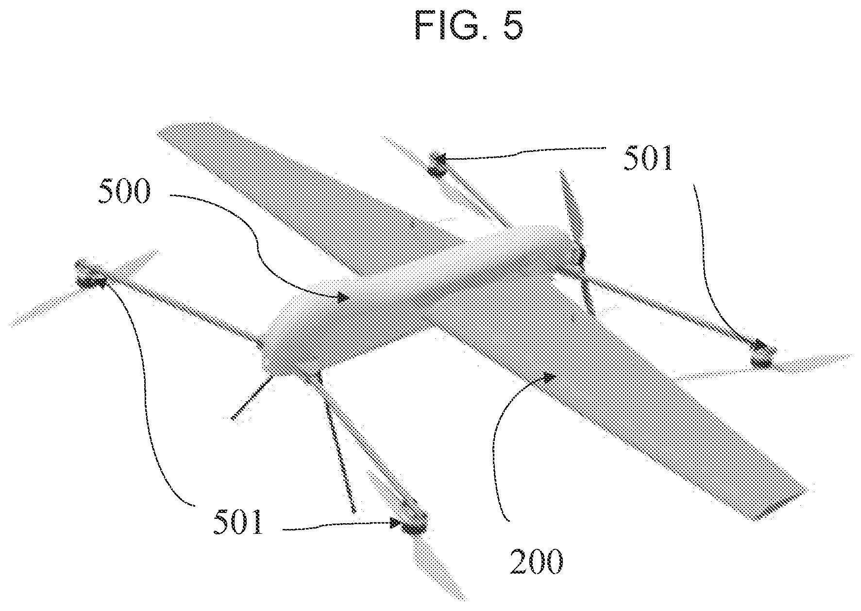 Patent US12139252 Figure 6 – Asymmetric multirotor