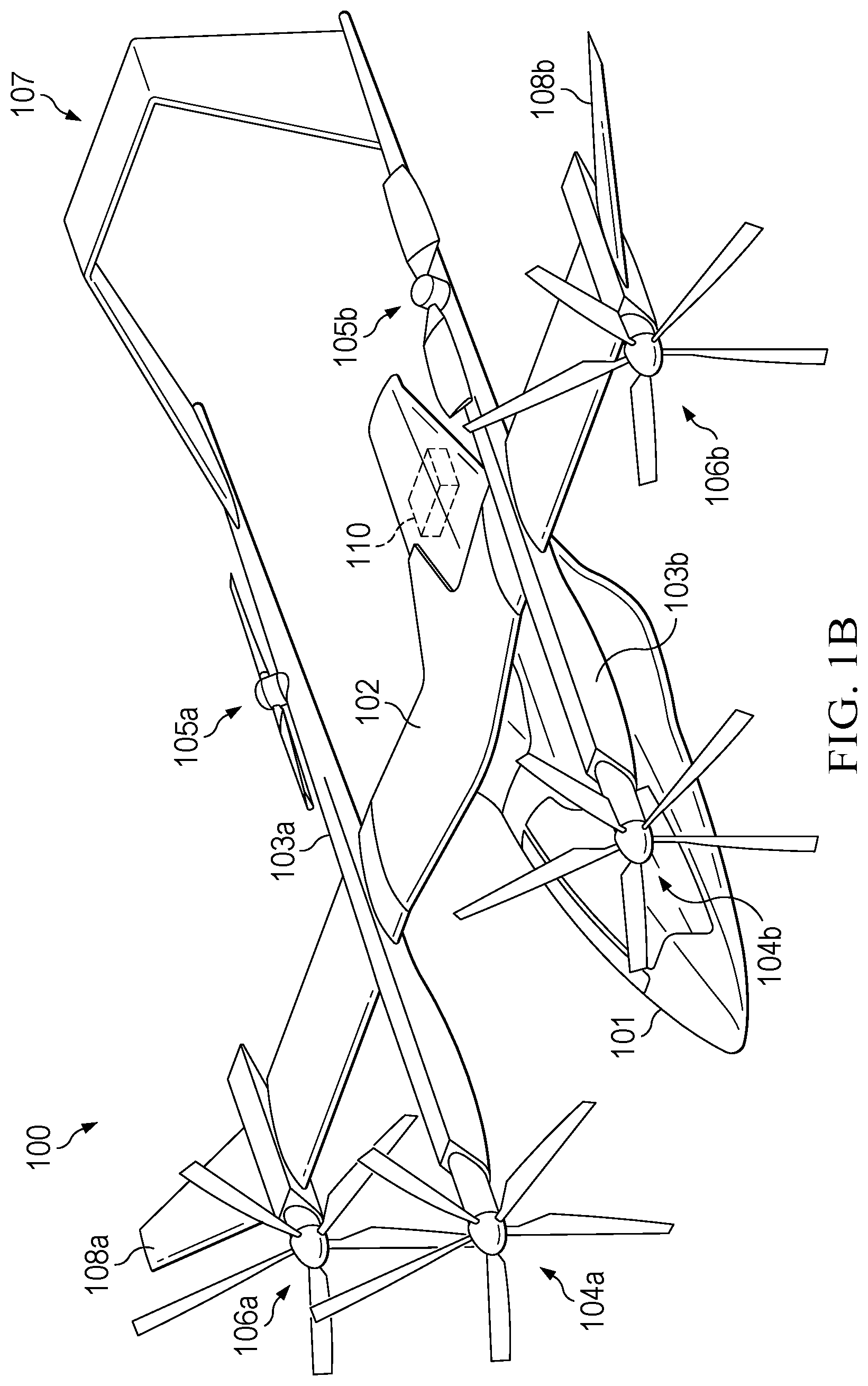 Patent US12139253 Figure 2 – Tiltrotor aircraft control system
