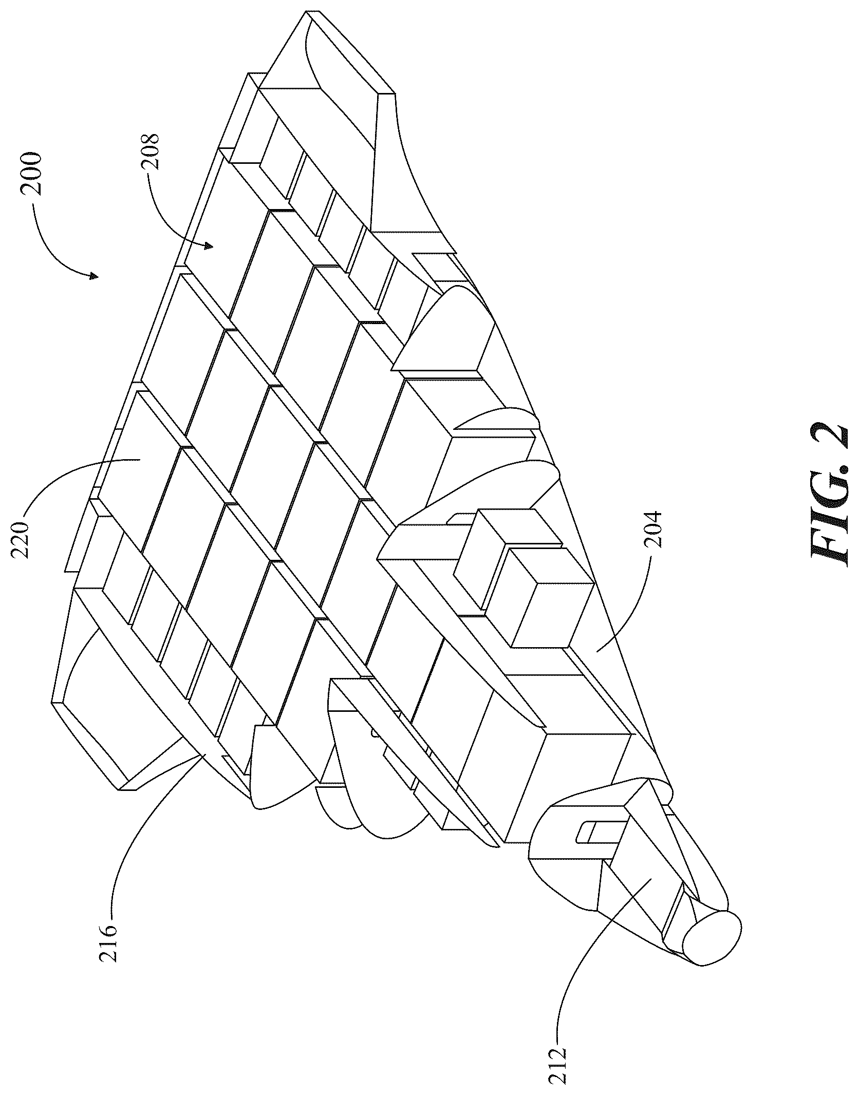 Patent US12139256 Figure 2 – Long range freighter aircraft