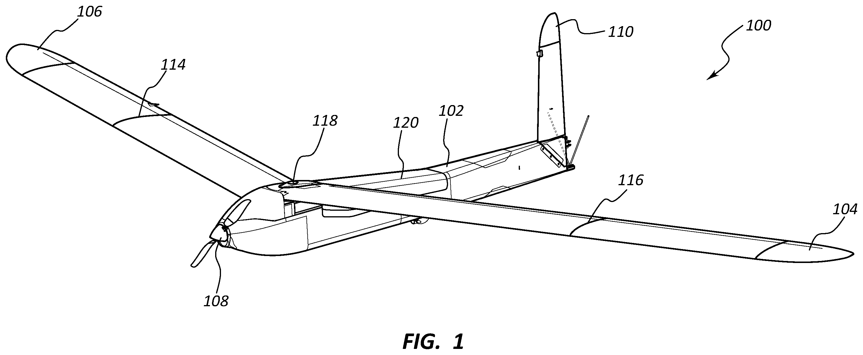 Patent US12139257 Figure 1 – Air-launched unmanned aerial vehicle