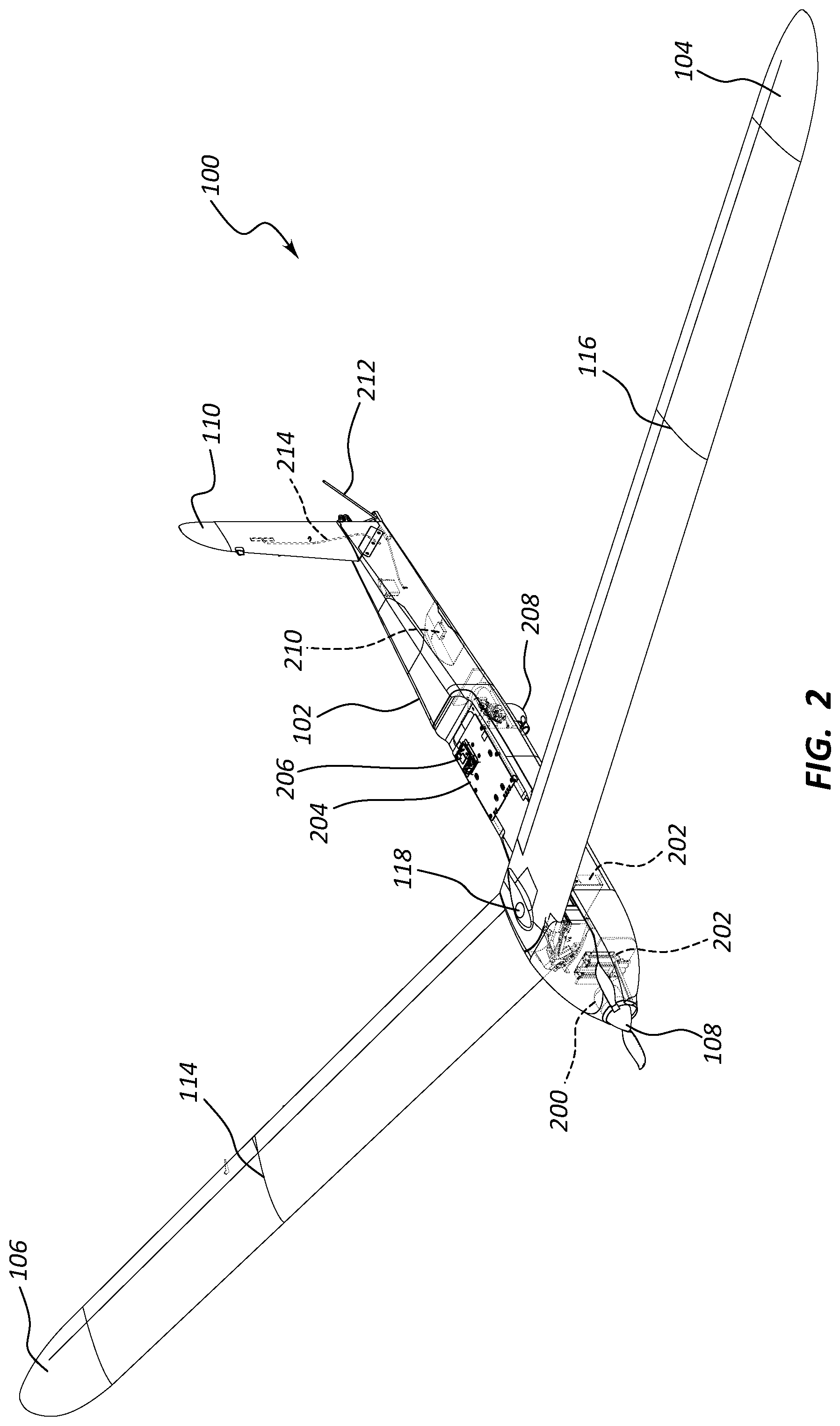Patent US12139257 Figure 2 – Air-launched unmanned aerial vehicle