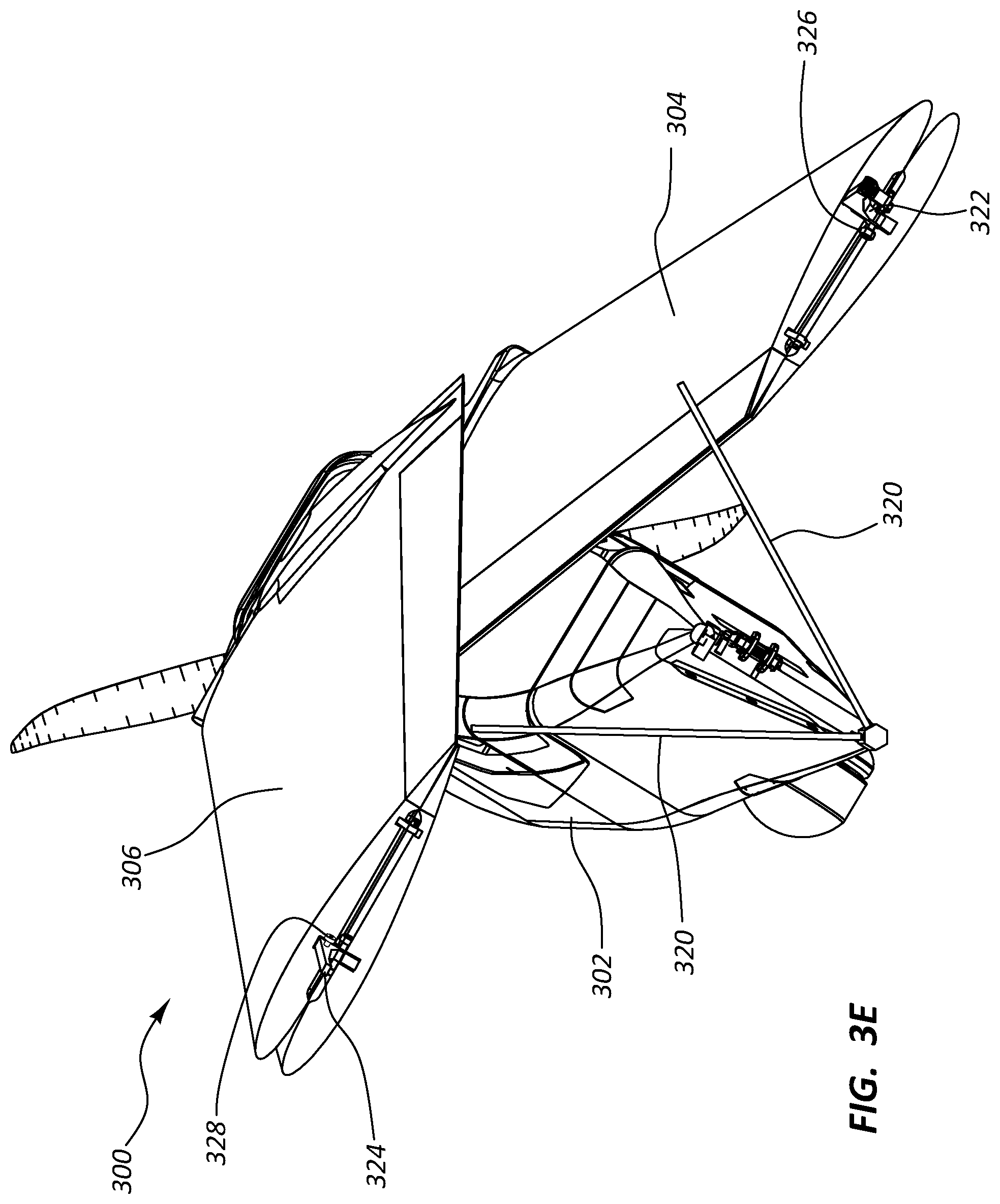 Patent US12139257 Figure 5 – Air-launched unmanned aerial vehicle