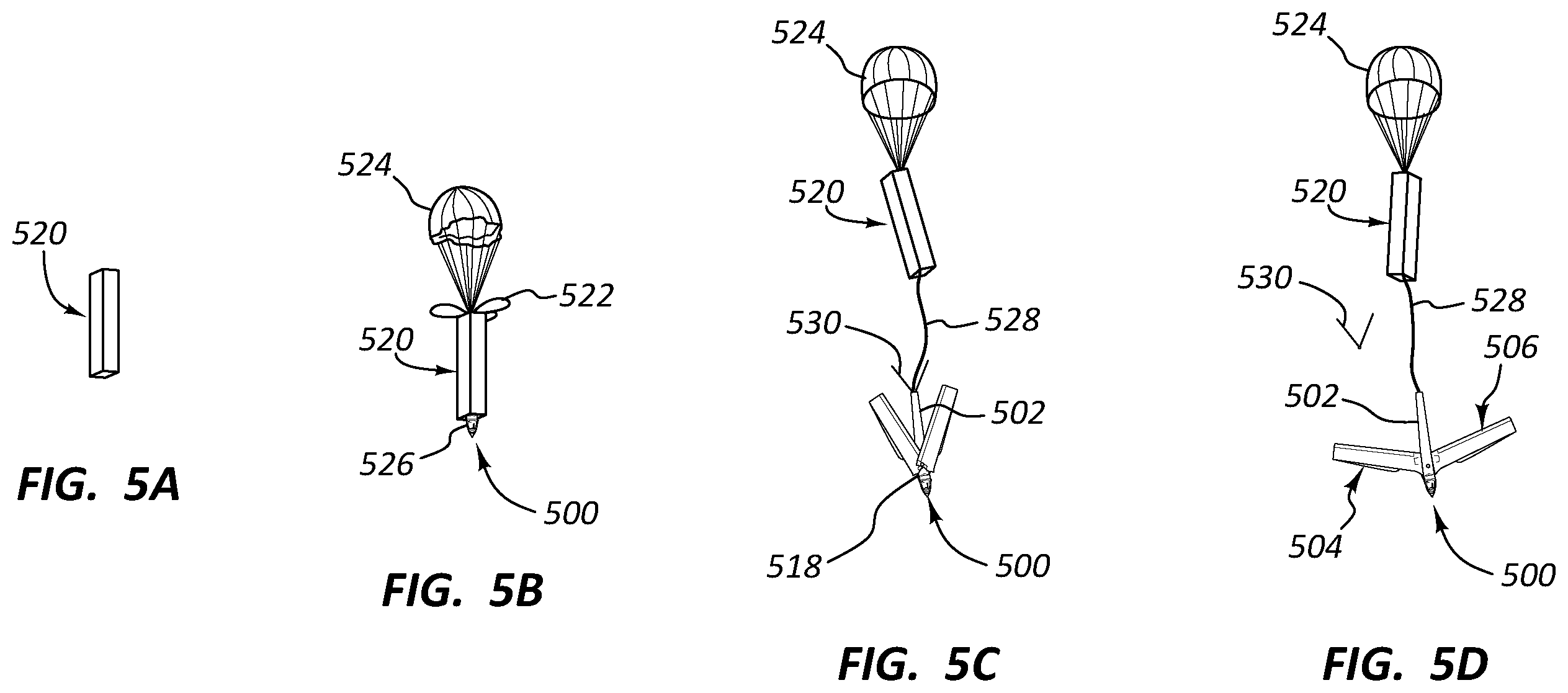 Patent US12139257 Figure 7 – Air-launched unmanned aerial vehicle