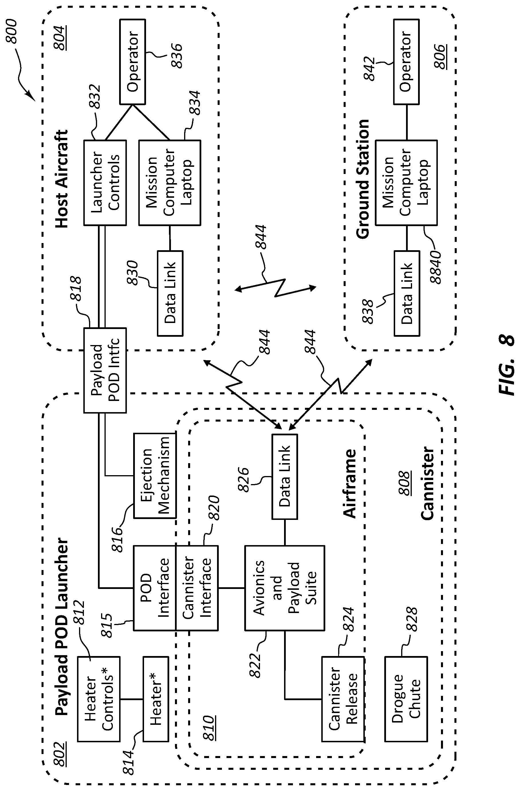 Patent US12139257 Figure 13 – Air-launched unmanned aerial vehicle
