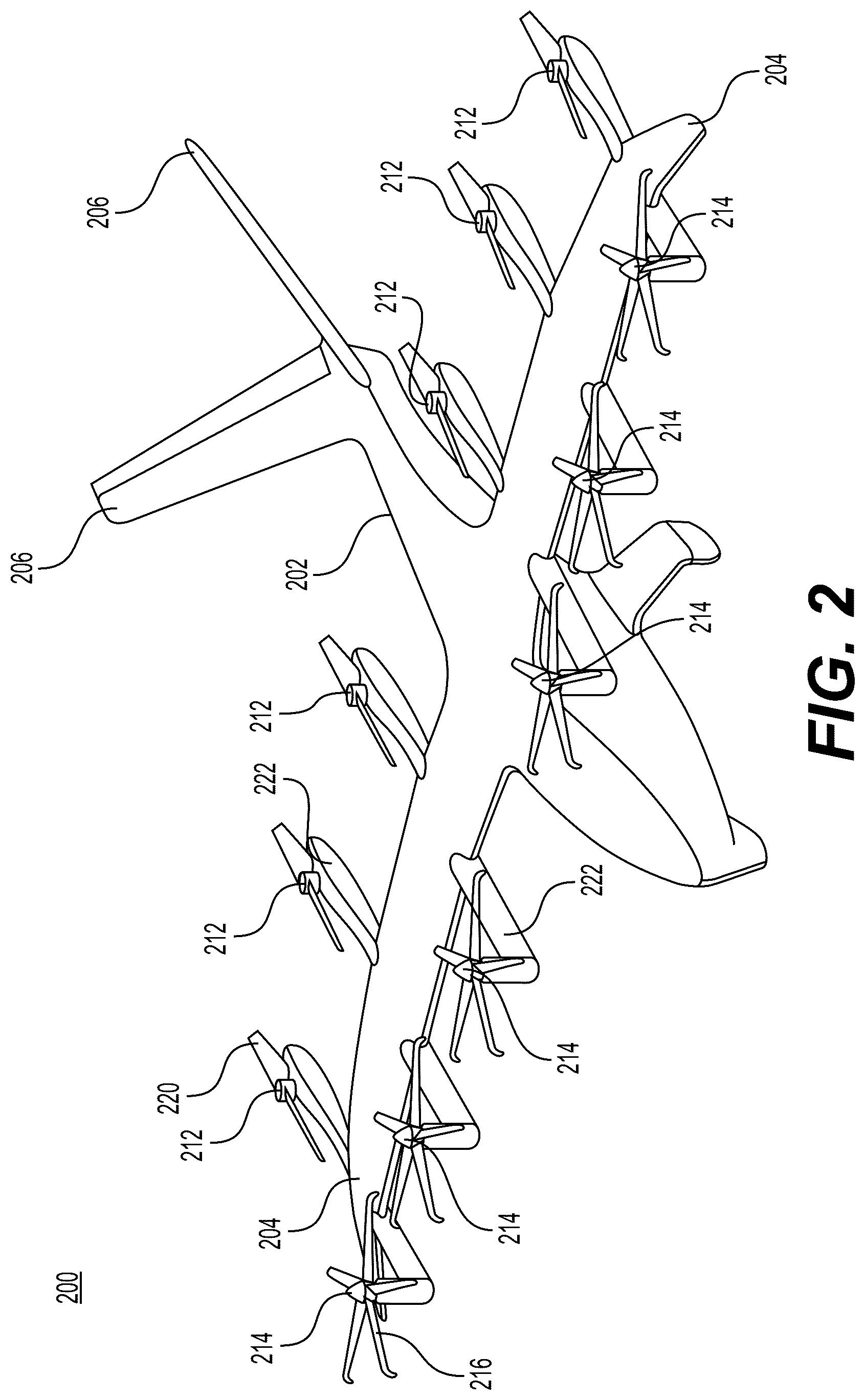 Patent US12139266 Figure 2 – Inverter circuits and electrical propulsion systems for eVTOL aircraft