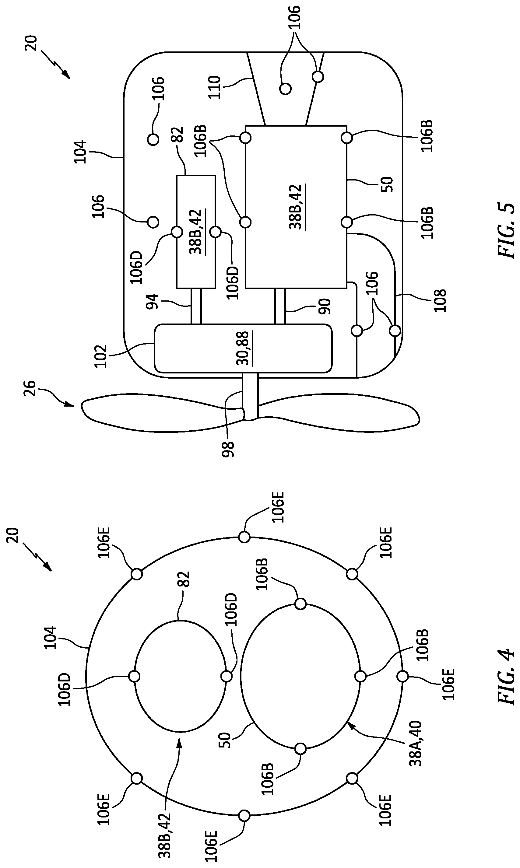 Patent US12139268 Figure 4 – Adjusting aircraft powerplant power split to control powerplant vibrations