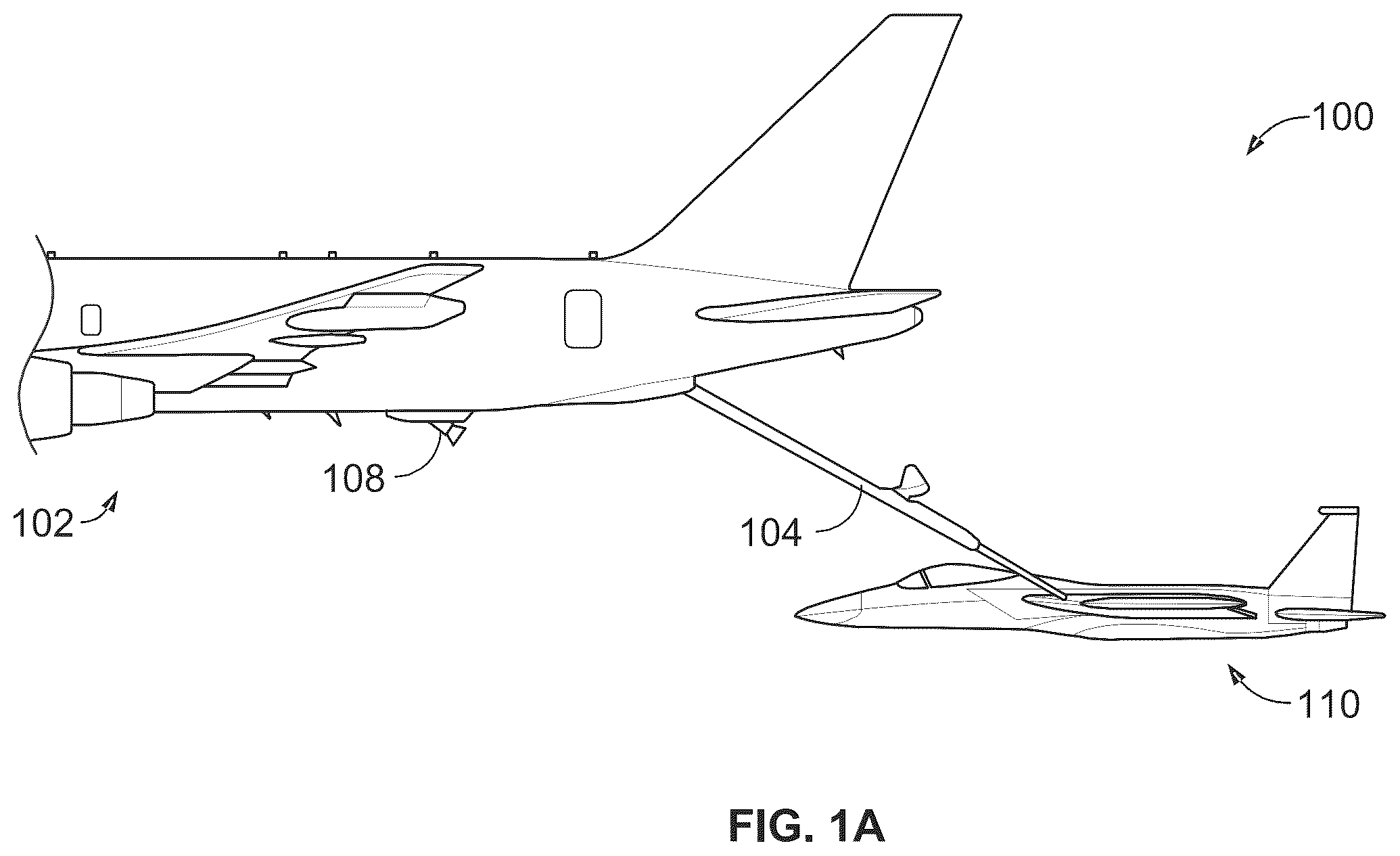 Patent US12139271 Figure 1 – Fuel receptacle and boom tip position and pose estimation for aerial refueling