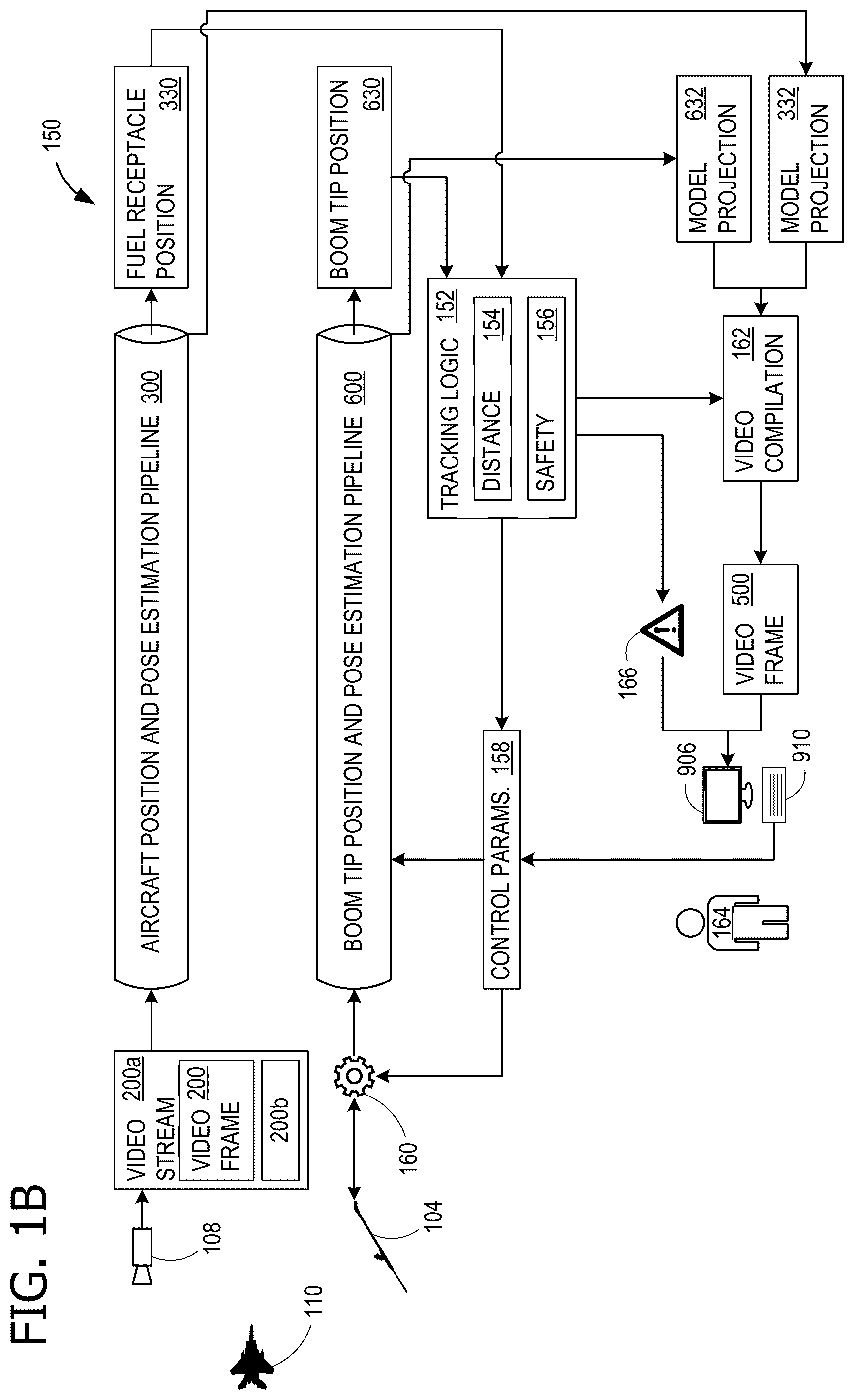 Patent US12139271 Figure 2 – Fuel receptacle and boom tip position and pose estimation for aerial refueling