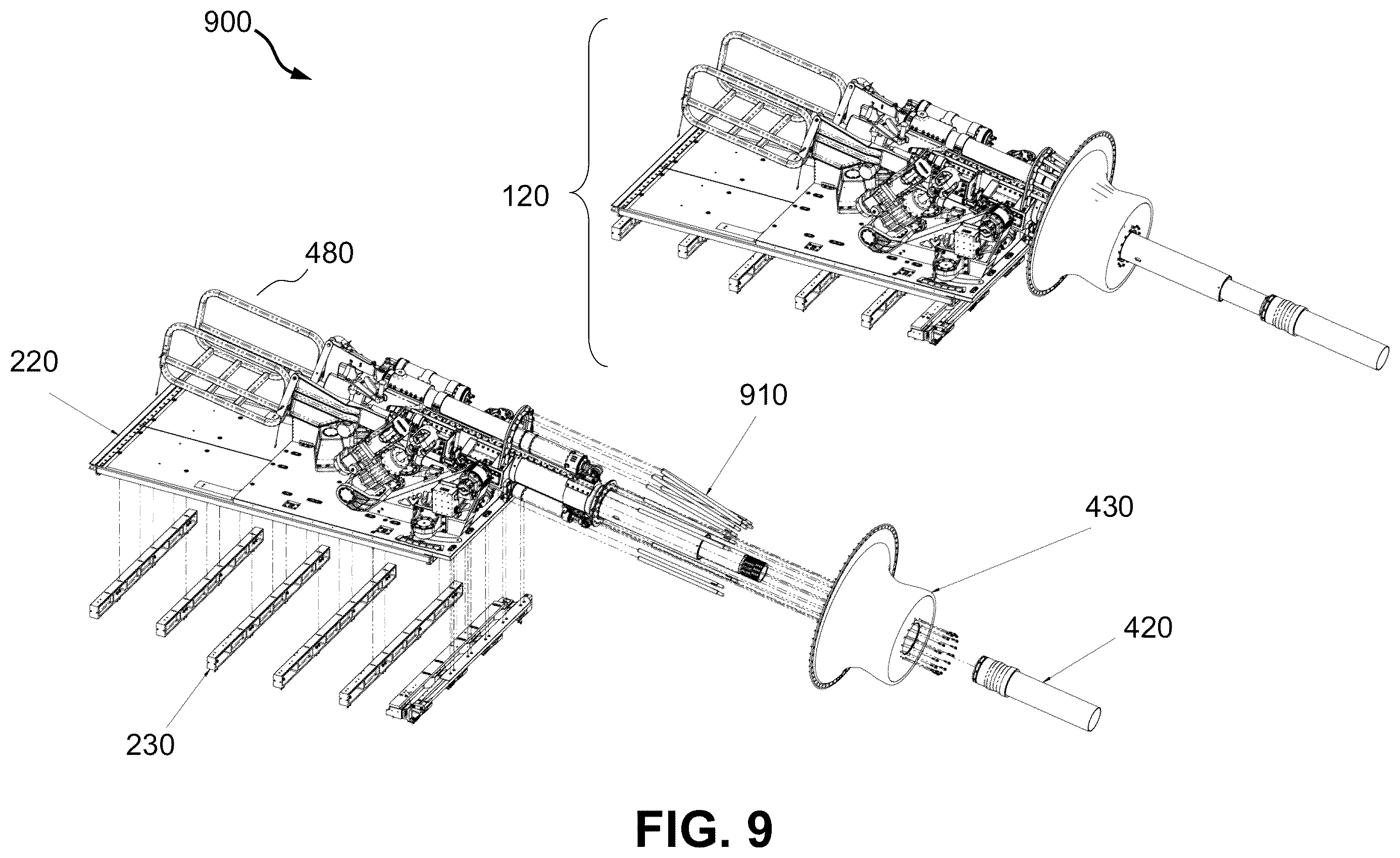 Patent US12139273 Figure 9 – Gun mount for ground attack aircraft