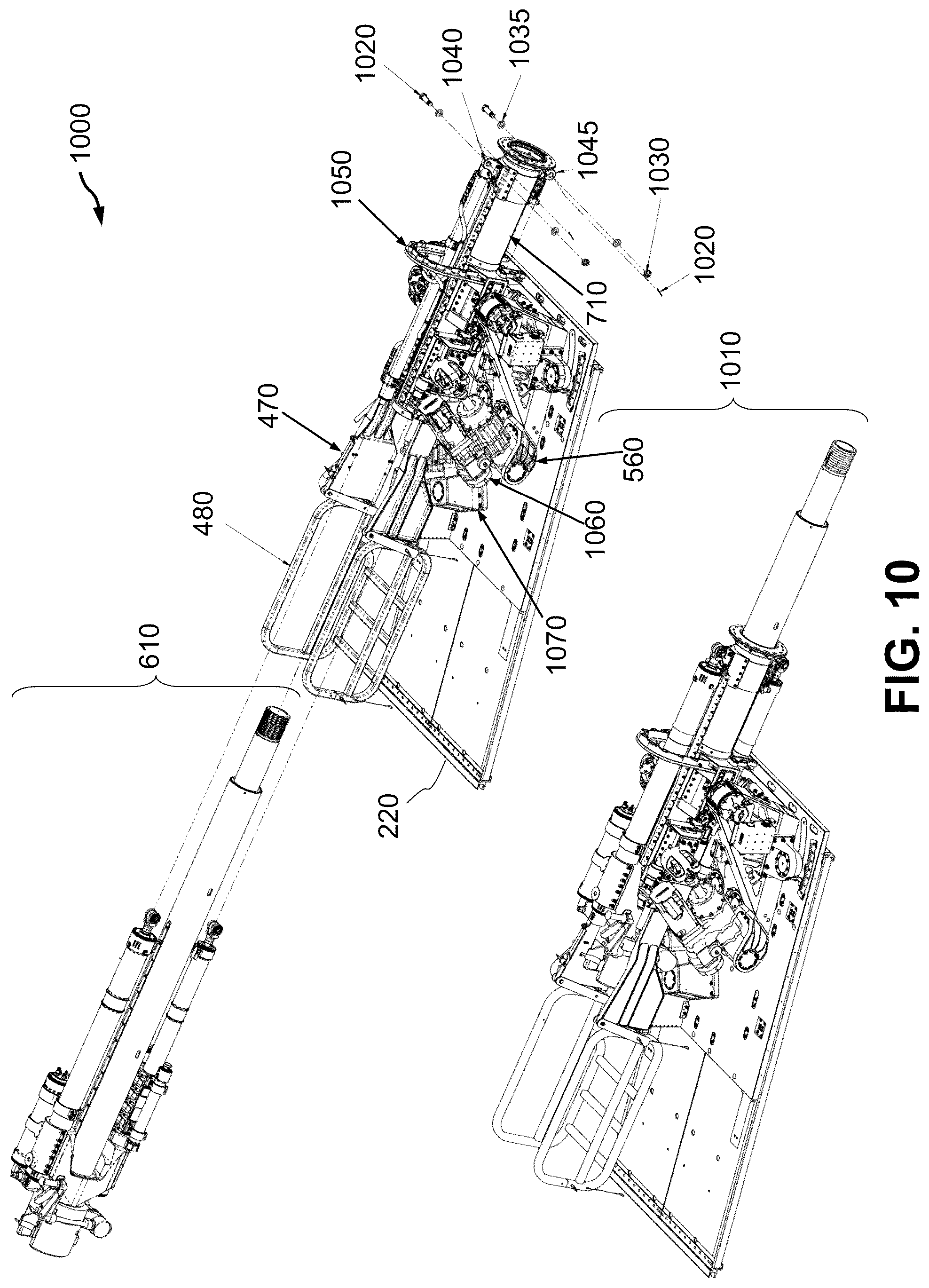 Patent US12139273 Figure 10 – Gun mount for ground attack aircraft