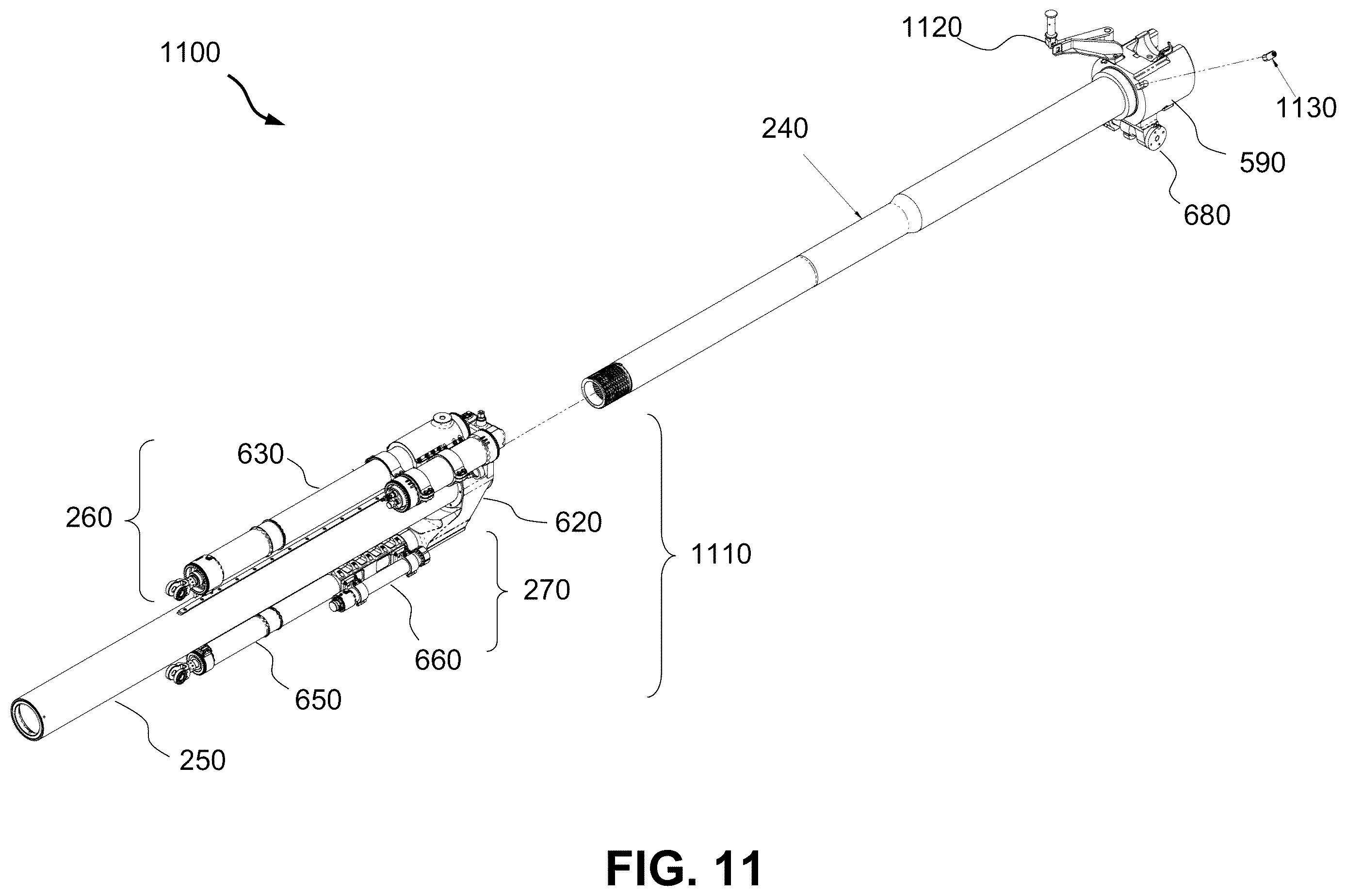 Patent US12139273 Figure 11 – Gun mount for ground attack aircraft