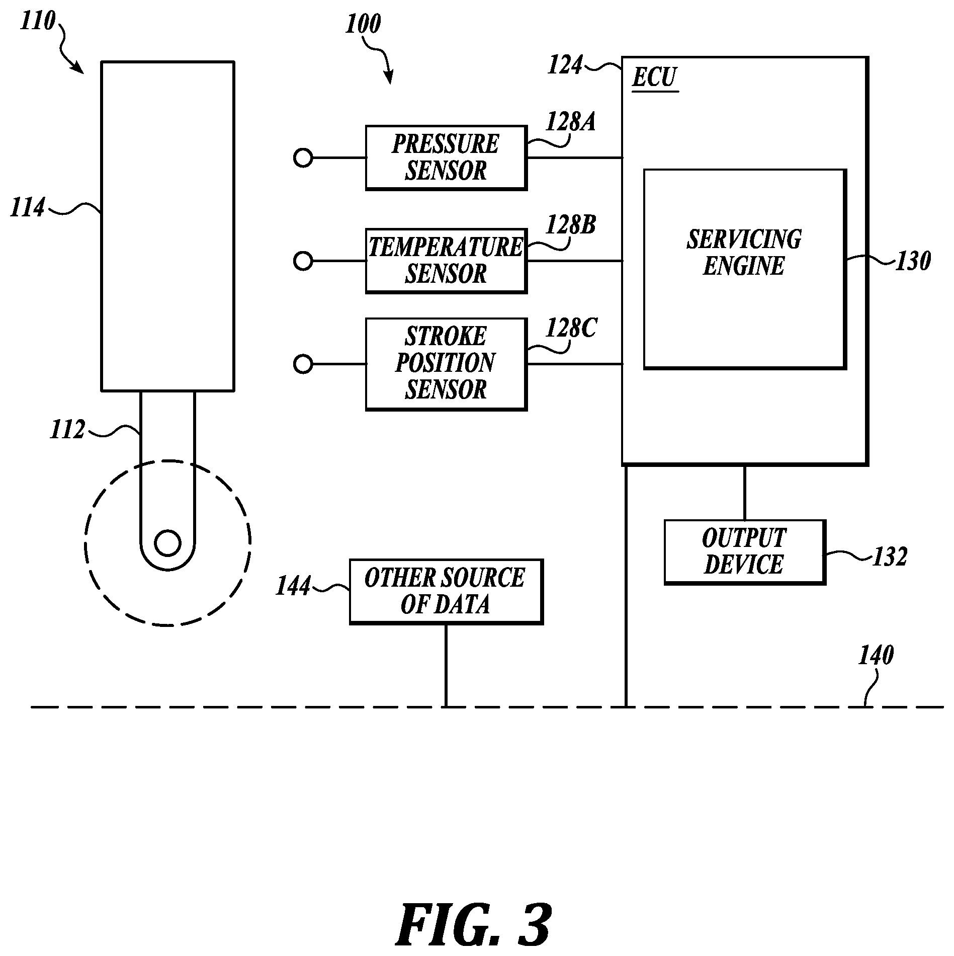 Patent US12139275 Figure 3 – Gas dissolution prediction system and method for an aircraft shock strut