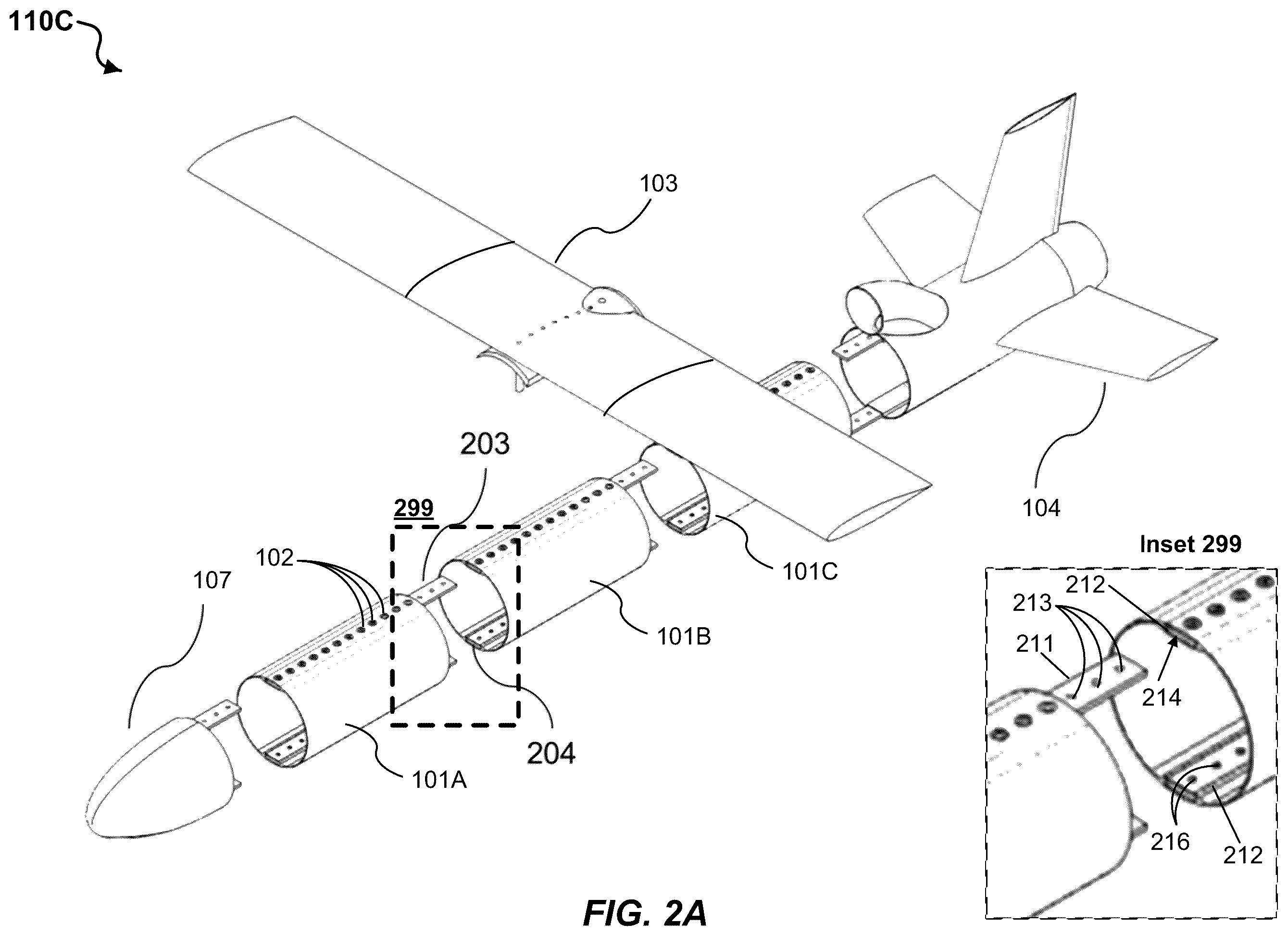 Patent US12139280 Figure 4 – Mission-adaptable aerial vehicle and methods for in-field assembly and use