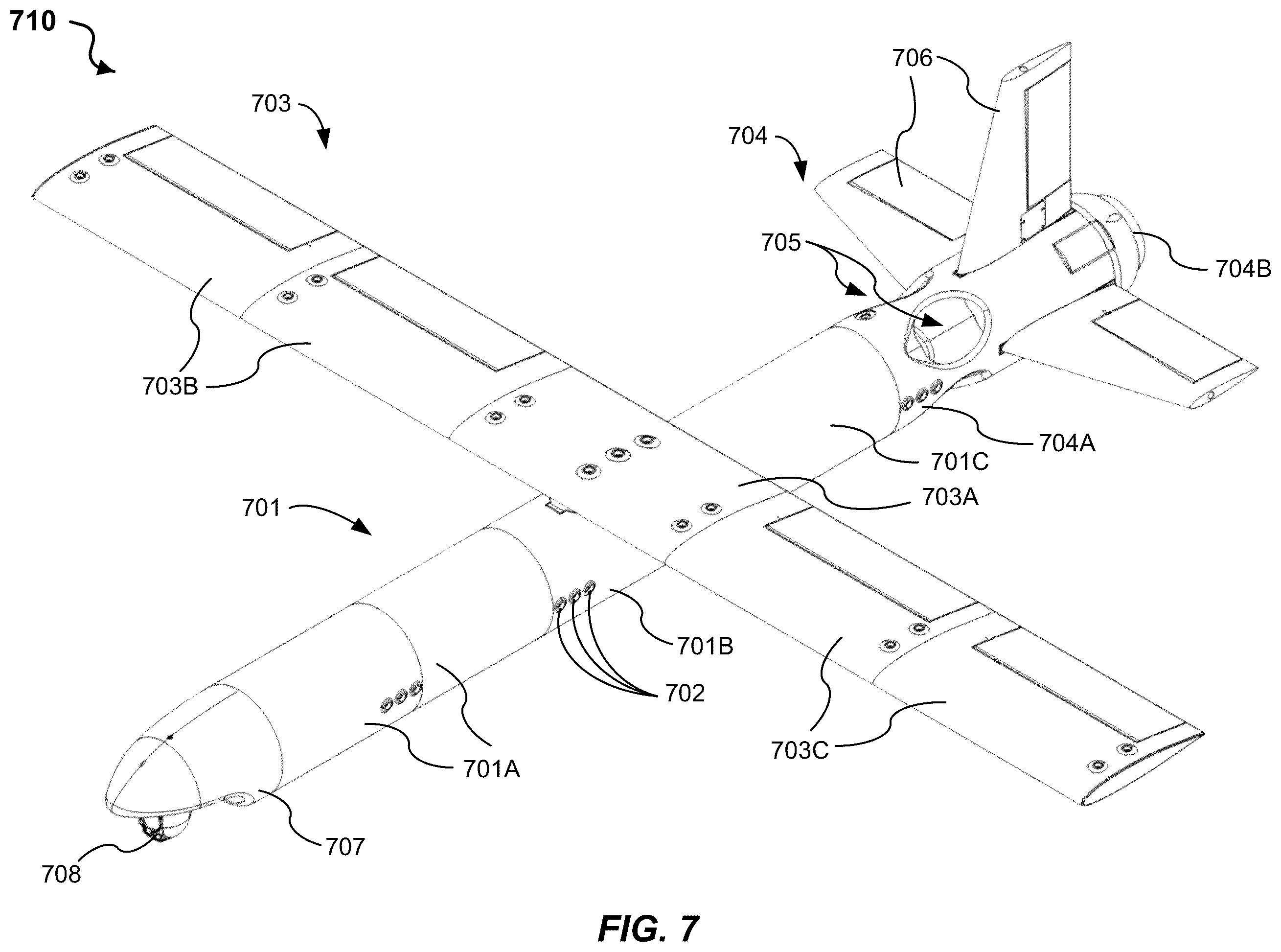 Patent US12139280 Figure 11 – Mission-adaptable aerial vehicle and methods for in-field assembly and use