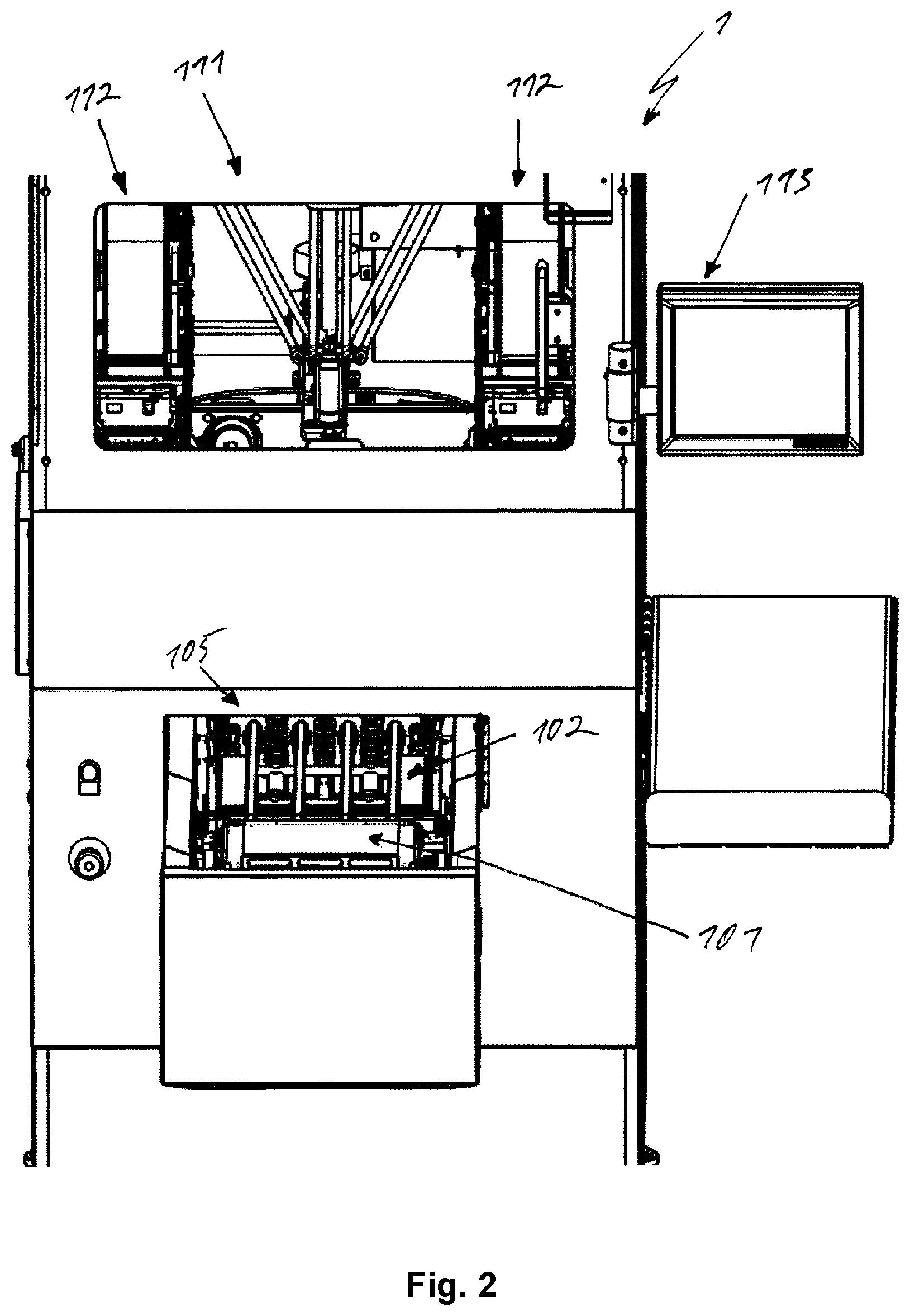Patent US12139283 Figure 2 – Packaging machine for packaging using stretch wrap