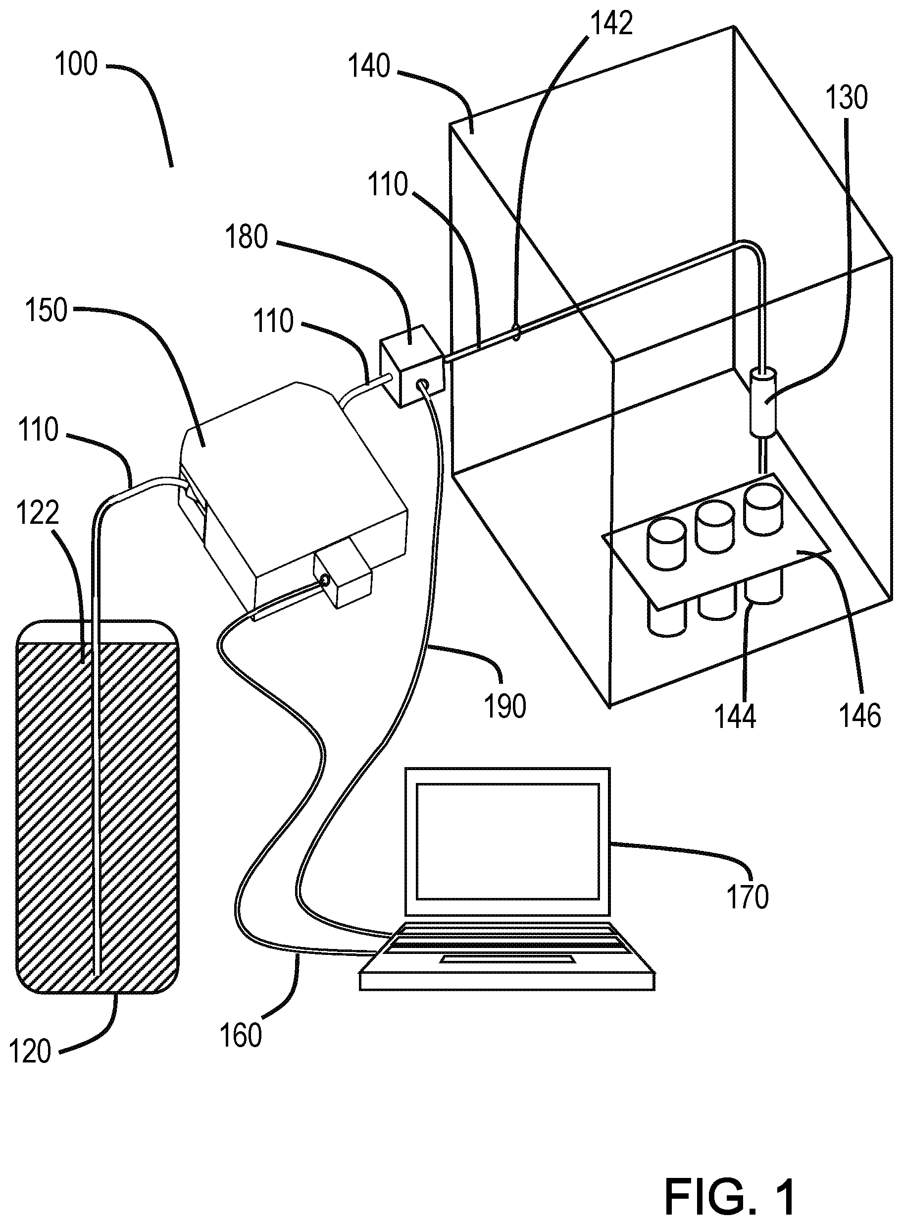 Patent US12139284 Figure 1 – Peristaltic pump-based apparatus and method for the controlled dispensing of fluids