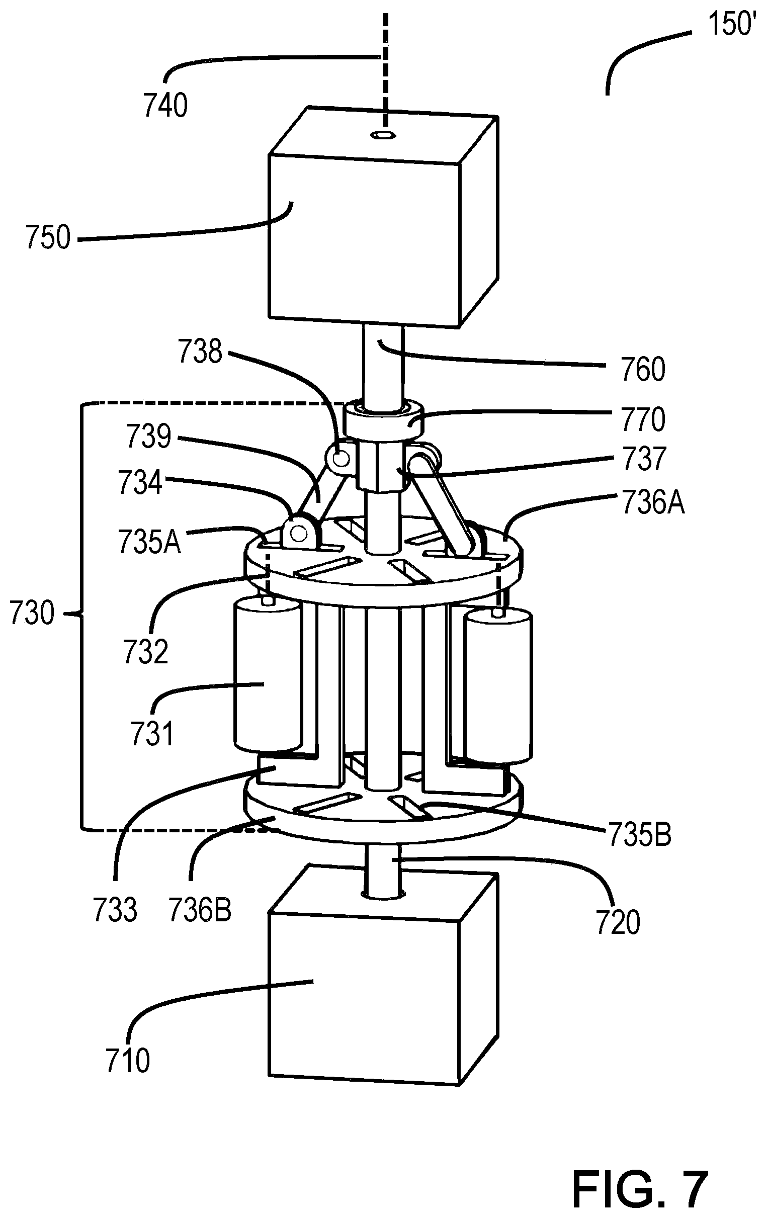 Patent US12139284 Figure 7 – Peristaltic pump-based apparatus and method for the controlled dispensing of fluids