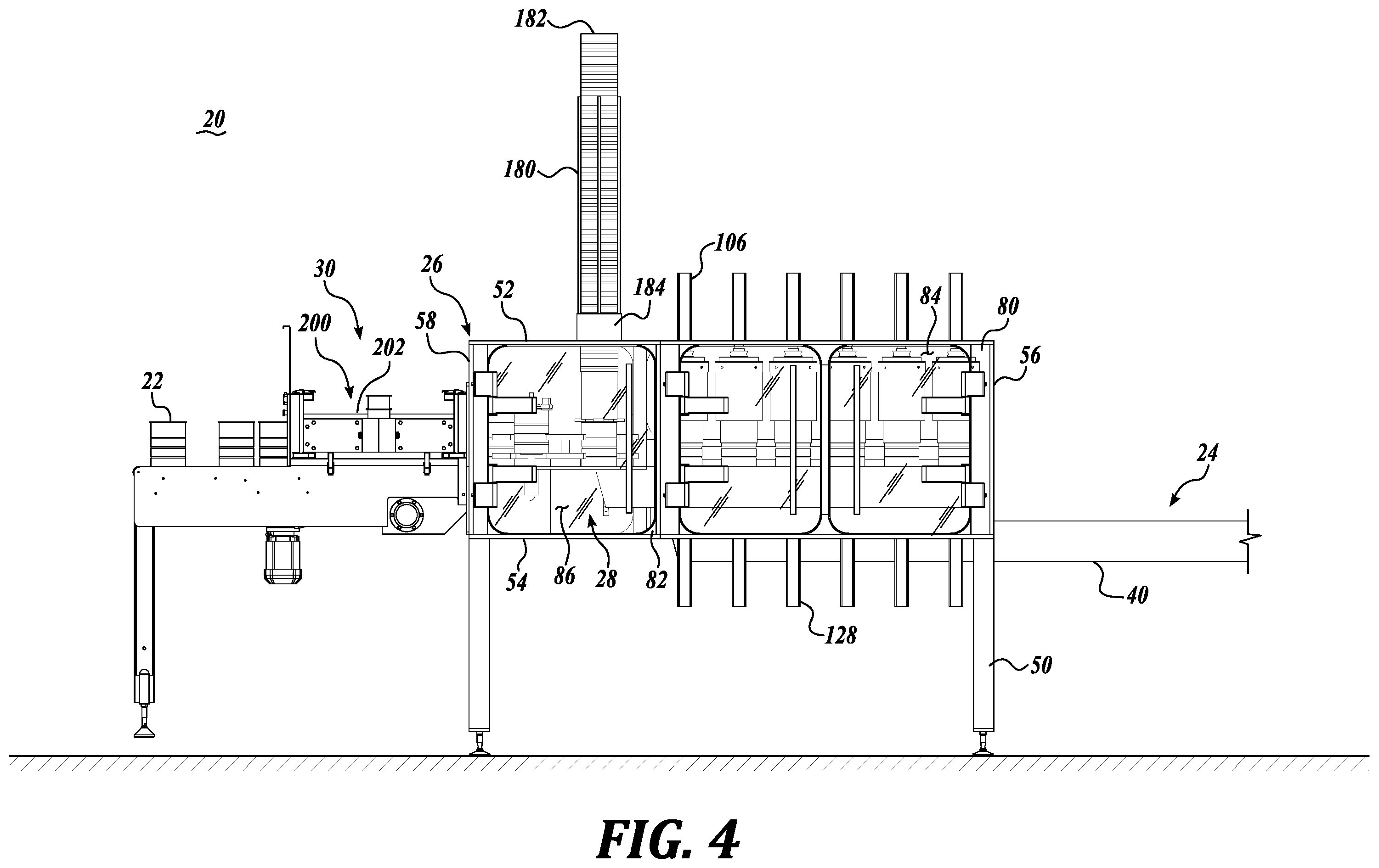Patent US12139285 Figure 4 – Vacuum extraction and sealing of containers