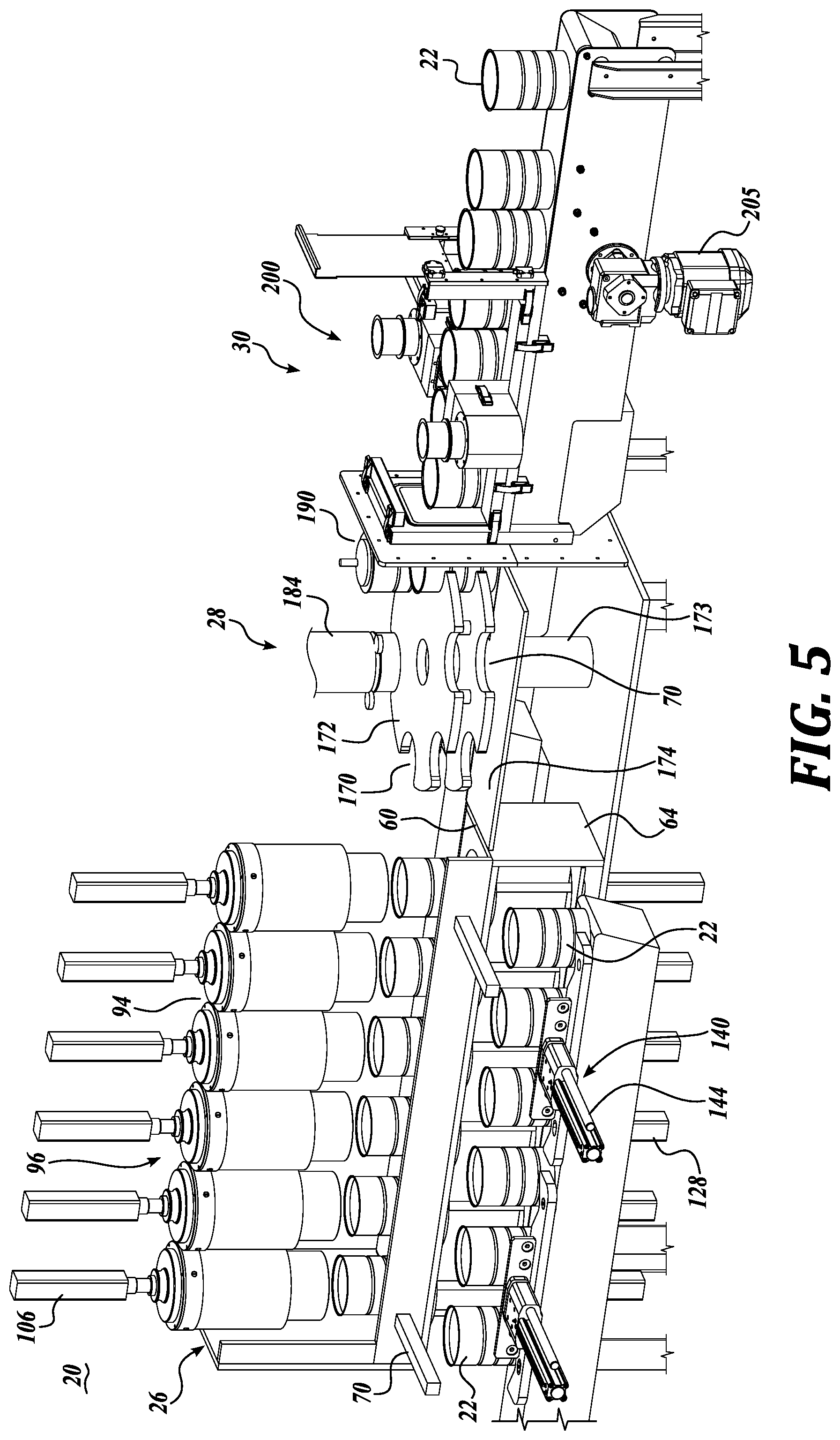 Patent US12139285 Figure 5 – Vacuum extraction and sealing of containers