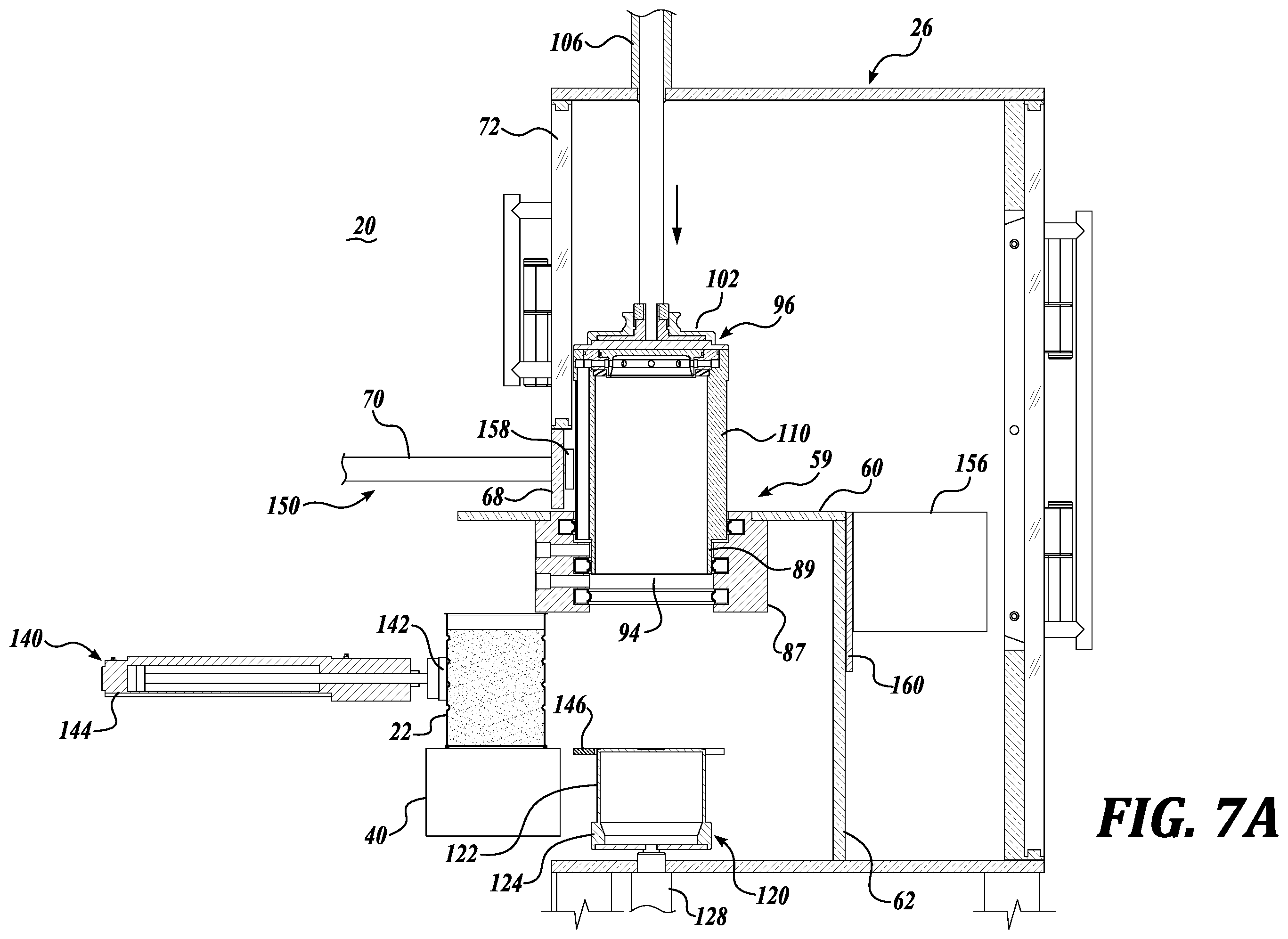 Patent US12139285 Figure 7 – Vacuum extraction and sealing of containers