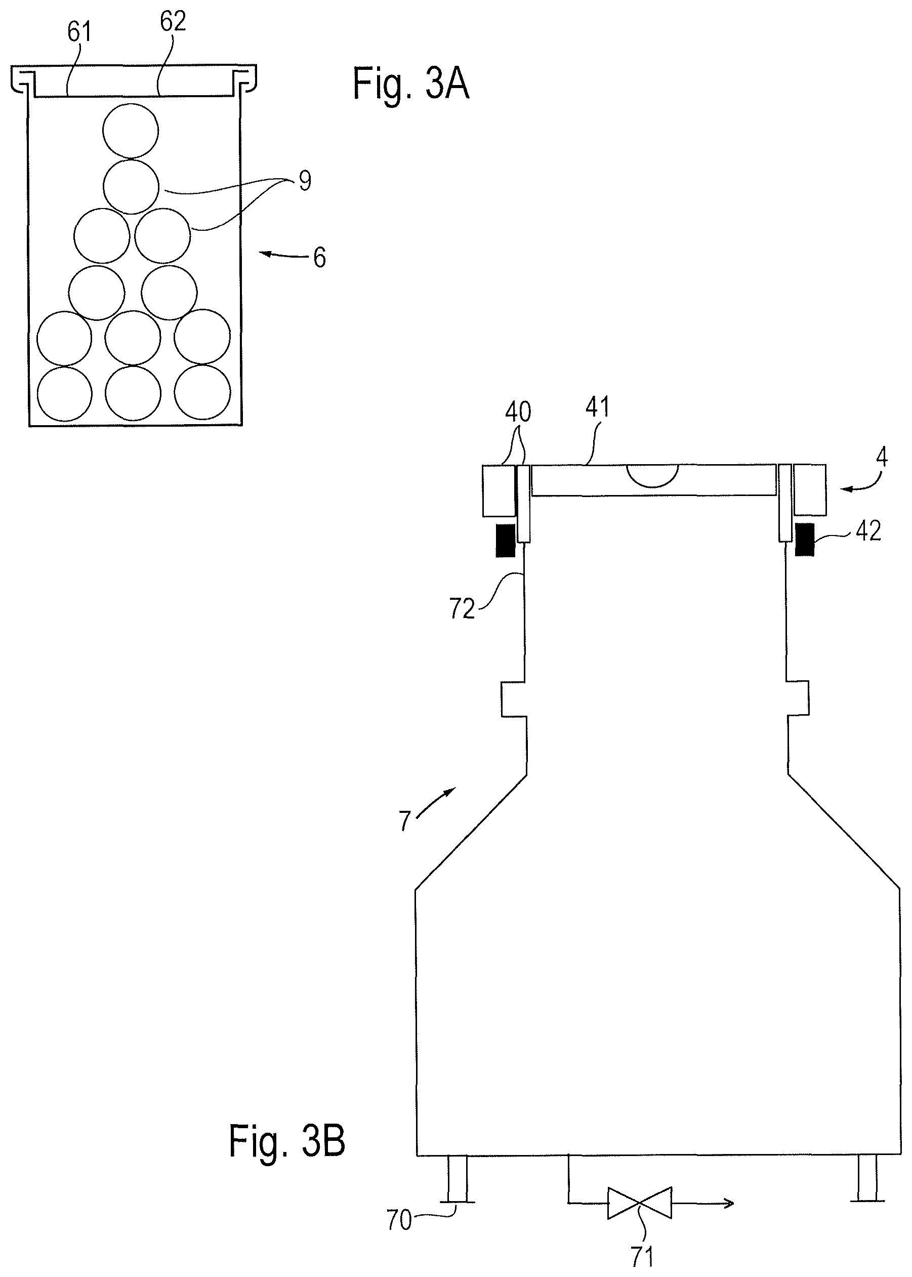 Patent US12139287 Figure 3 – System comprising containment equipment for the aseptic transfer of a powder