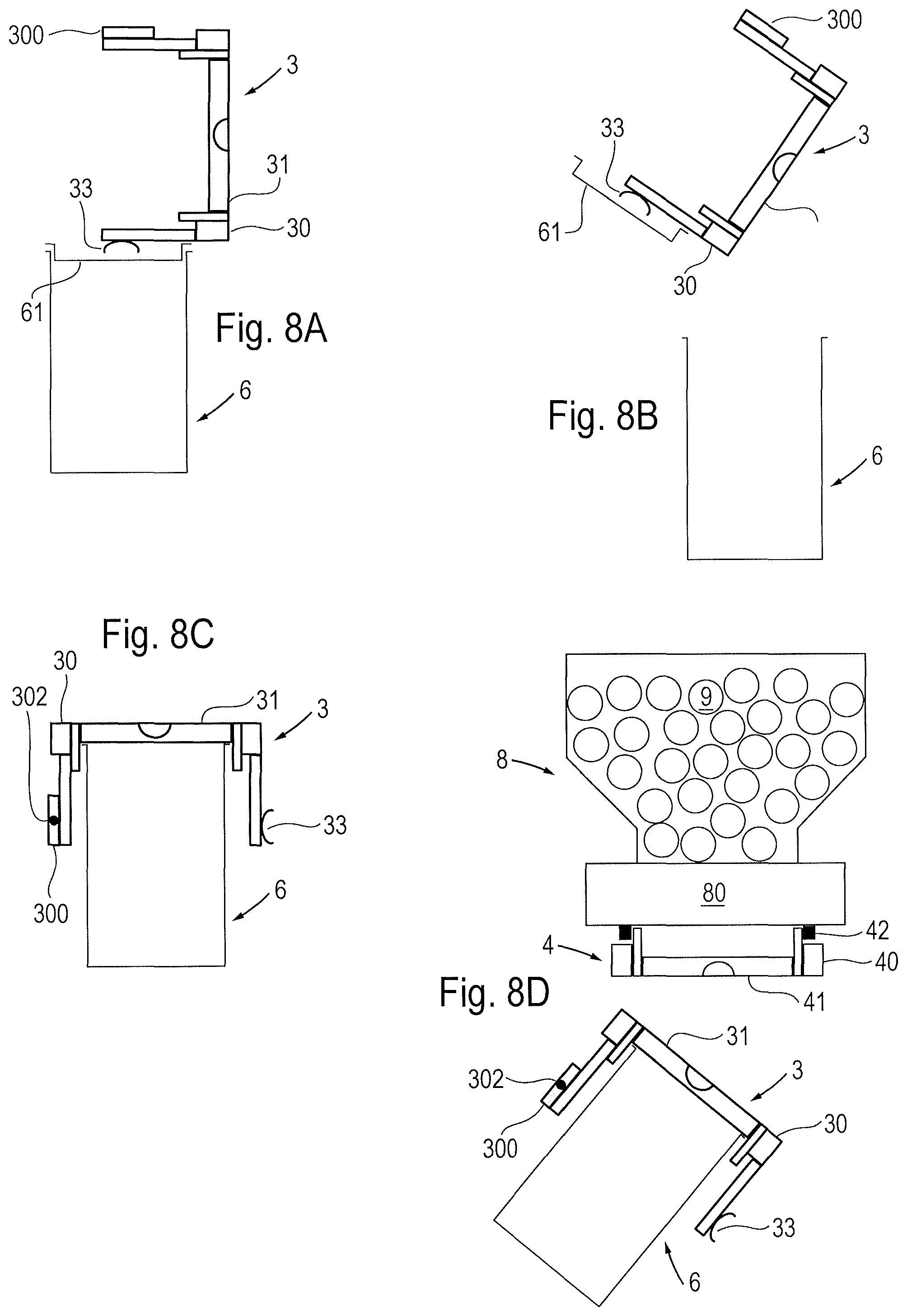 Patent US12139287 Figure 12 – System comprising containment equipment for the aseptic transfer of a powder