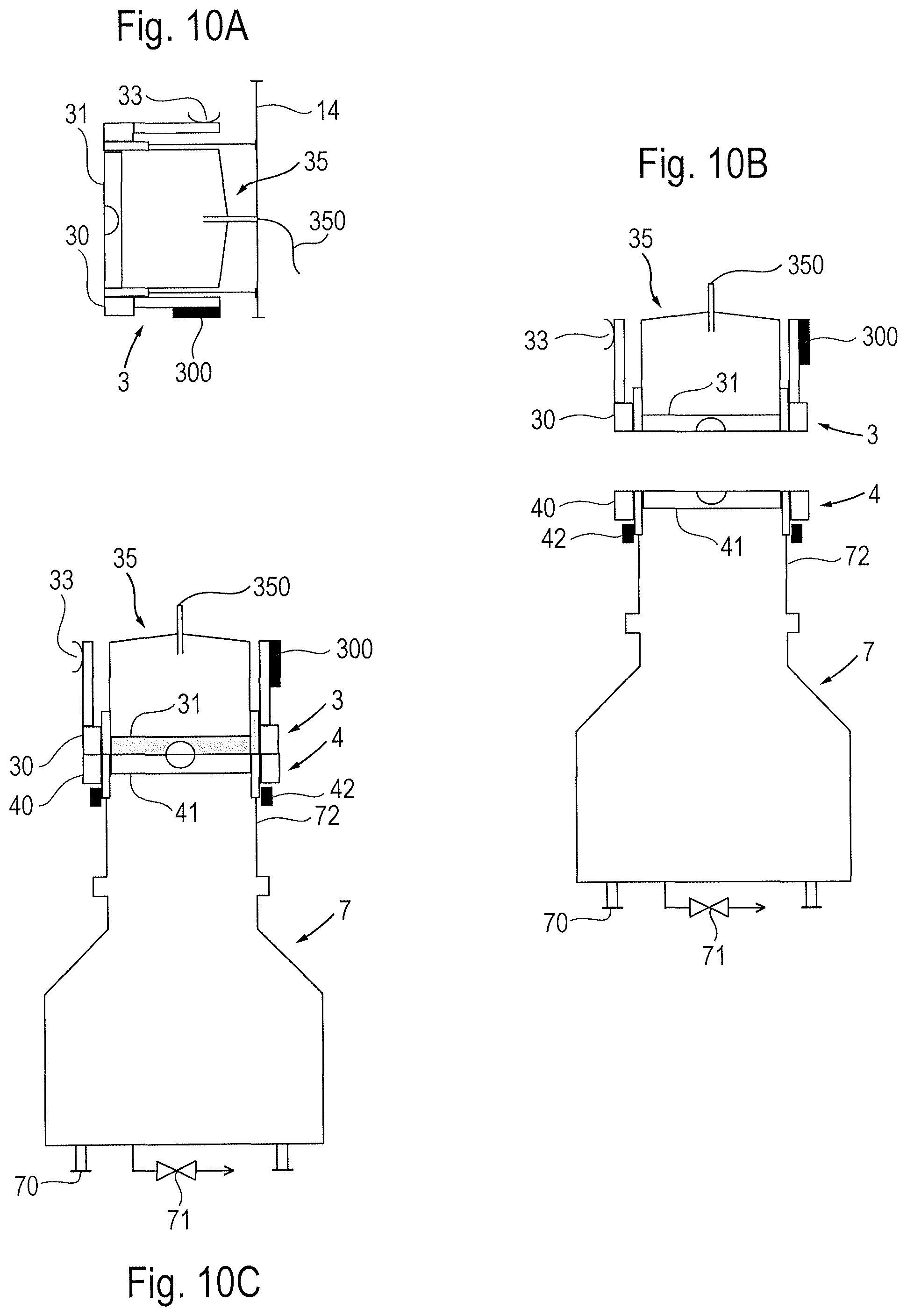 Patent US12139287 Figure 16 – System comprising containment equipment for the aseptic transfer of a powder