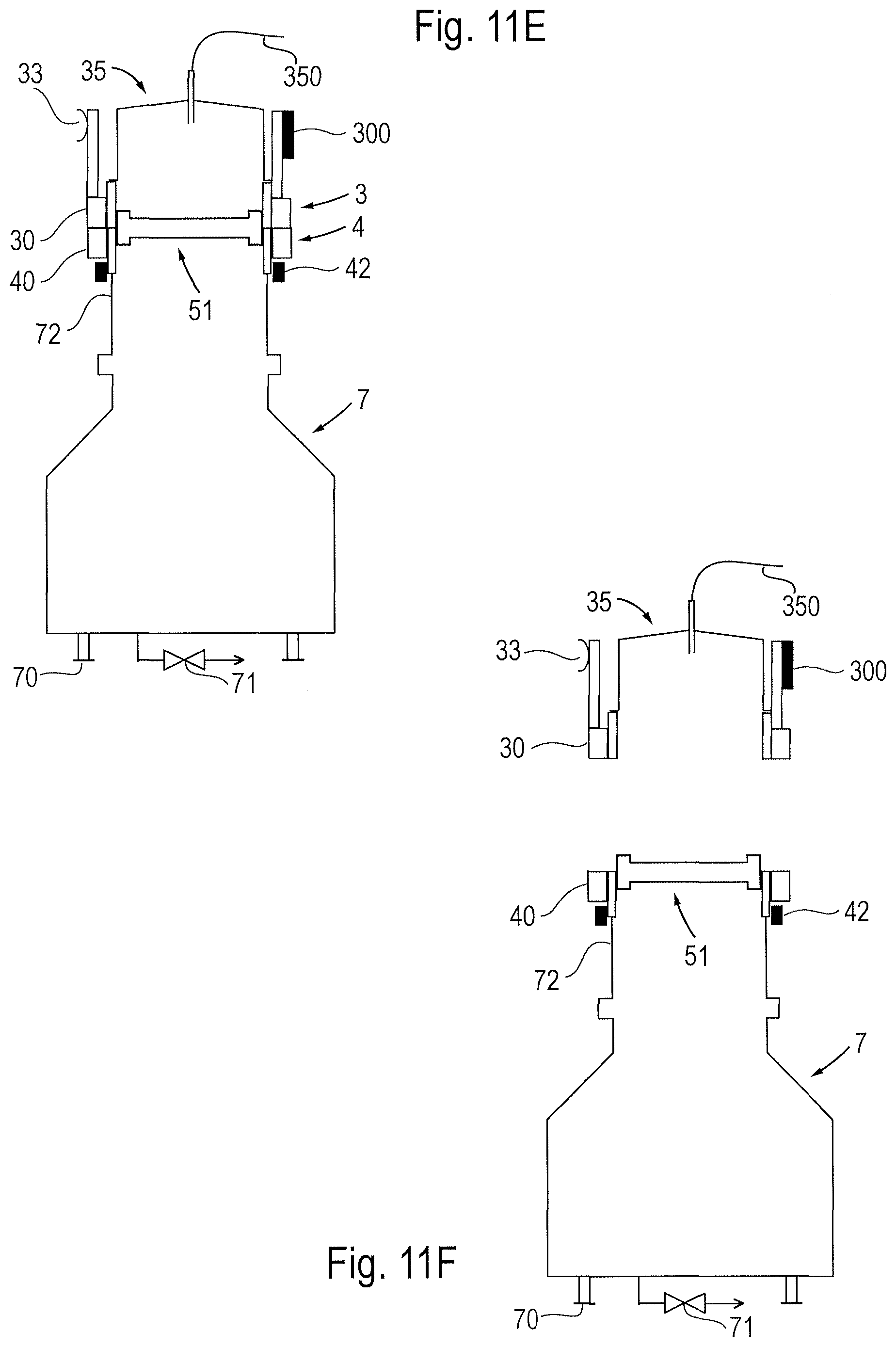 Patent US12139287 Figure 19 – System comprising containment equipment for the aseptic transfer of a powder