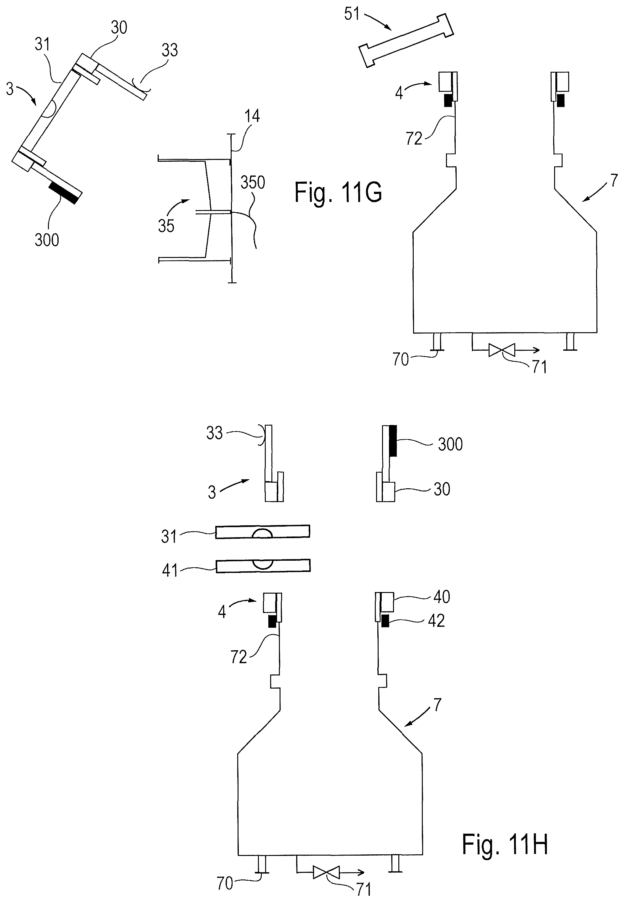 Patent US12139287 Figure 20 – System comprising containment equipment for the aseptic transfer of a powder