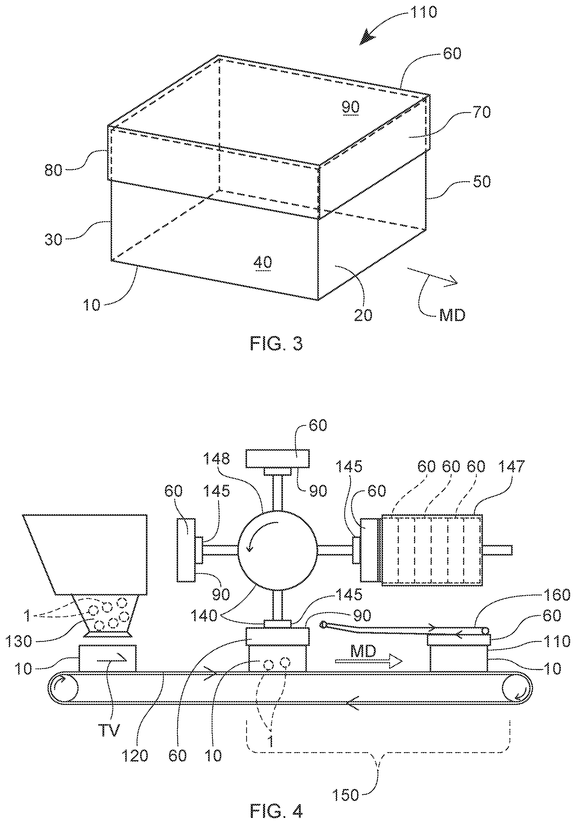 Patent US12139291 Figure 2 – Process for forming a hood for a tray