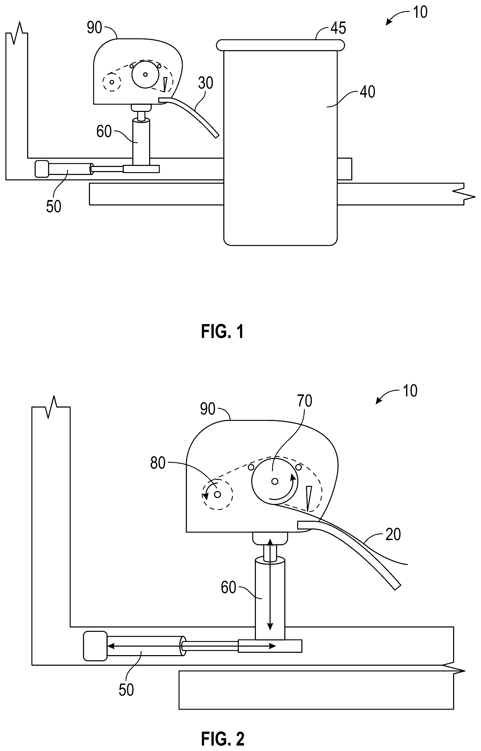 Patent US12139293 Figure 1 – Apparatus and method for applying labels to a customer container from a waste collection, disposal and/or recycling vehicle
