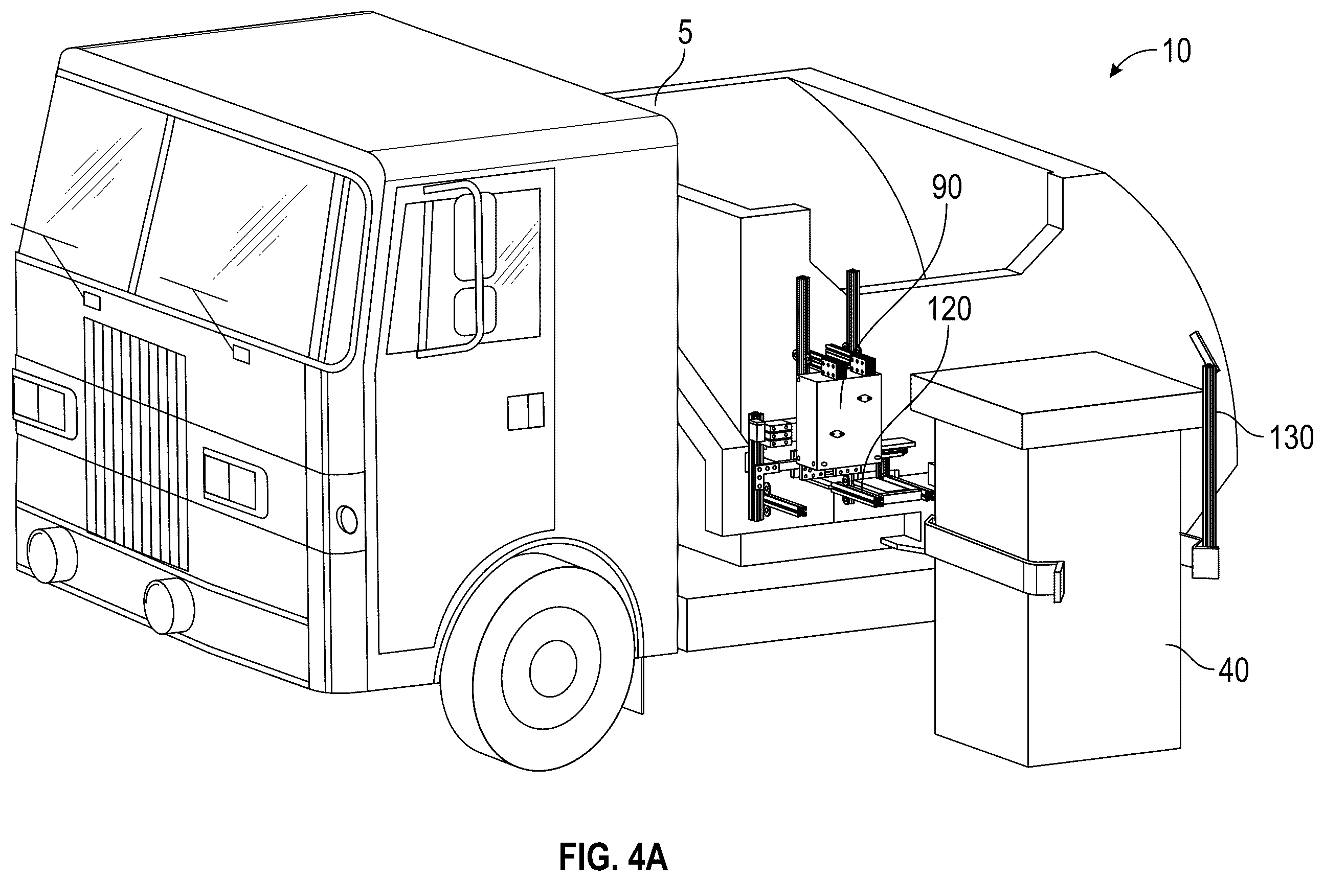 Patent US12139293 Figure 3 – Apparatus and method for applying labels to a customer container from a waste collection, disposal and/or recycling vehicle