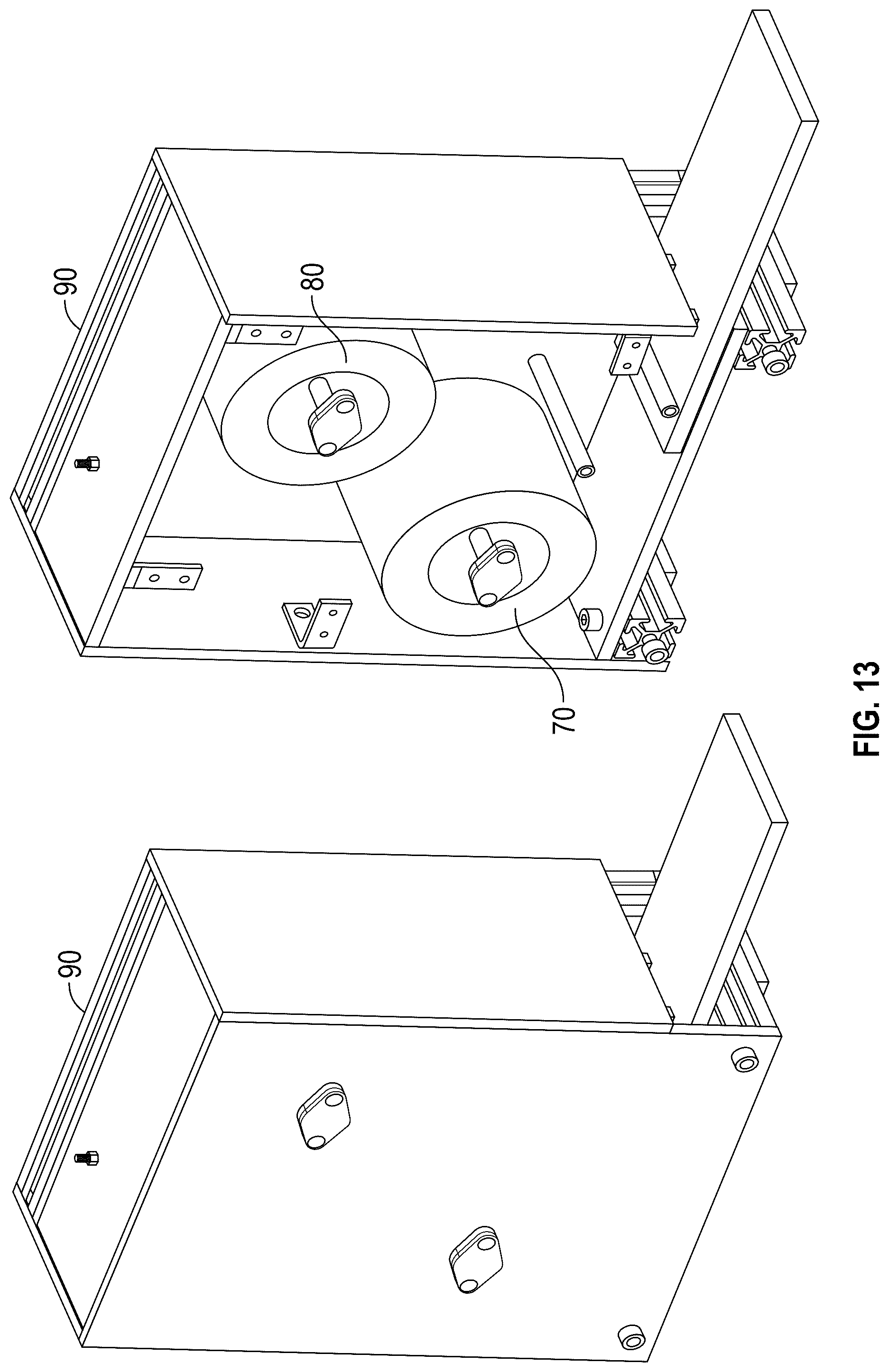 Patent US12139293 Figure 12 – Apparatus and method for applying labels to a customer container from a waste collection, disposal and/or recycling vehicle