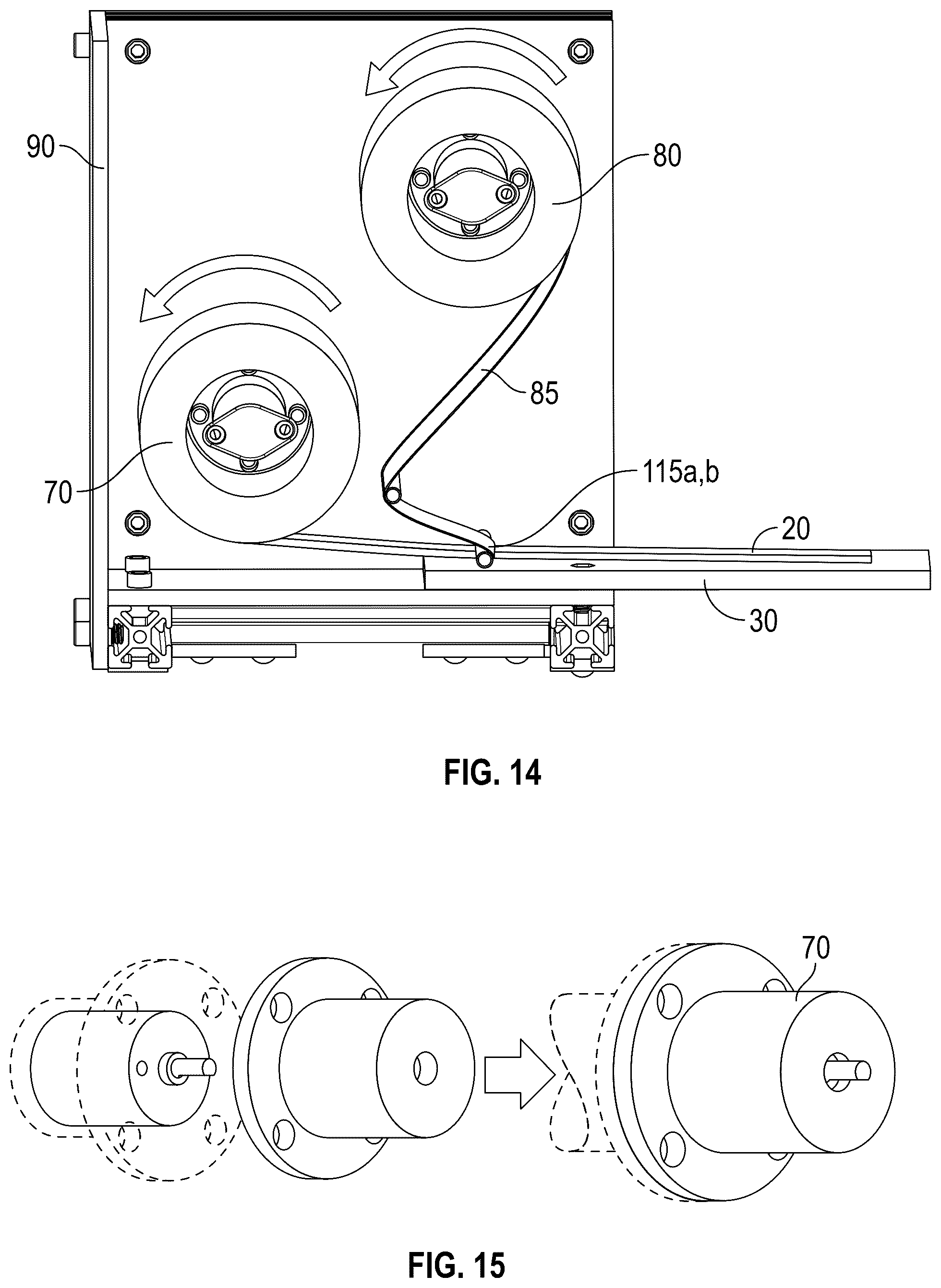 Patent US12139293 Figure 13 – Apparatus and method for applying labels to a customer container from a waste collection, disposal and/or recycling vehicle