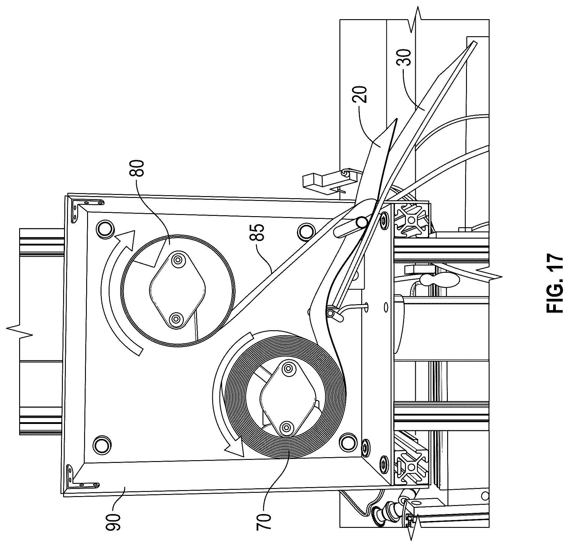 Patent US12139293 Figure 15 – Apparatus and method for applying labels to a customer container from a waste collection, disposal and/or recycling vehicle