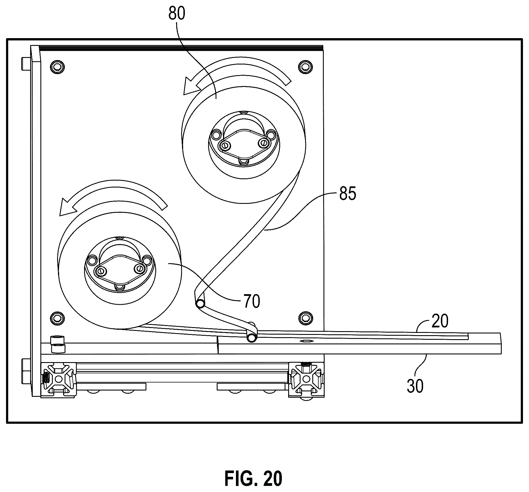 Patent US12139293 Figure 18 – Apparatus and method for applying labels to a customer container from a waste collection, disposal and/or recycling vehicle