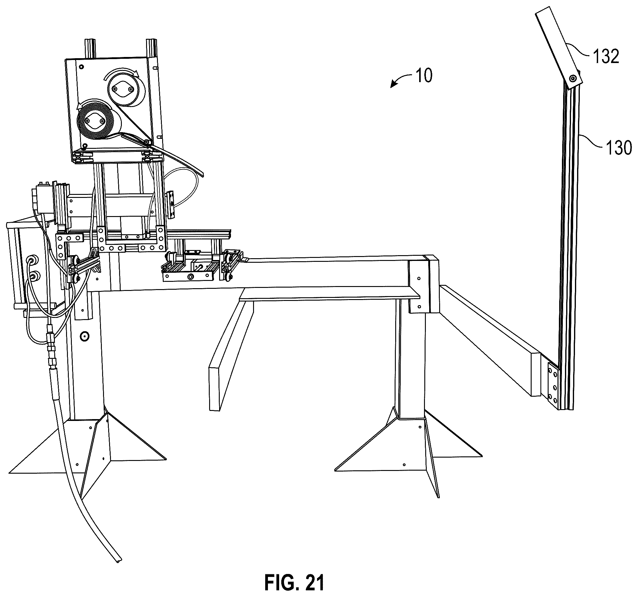 Patent US12139293 Figure 19 – Apparatus and method for applying labels to a customer container from a waste collection, disposal and/or recycling vehicle