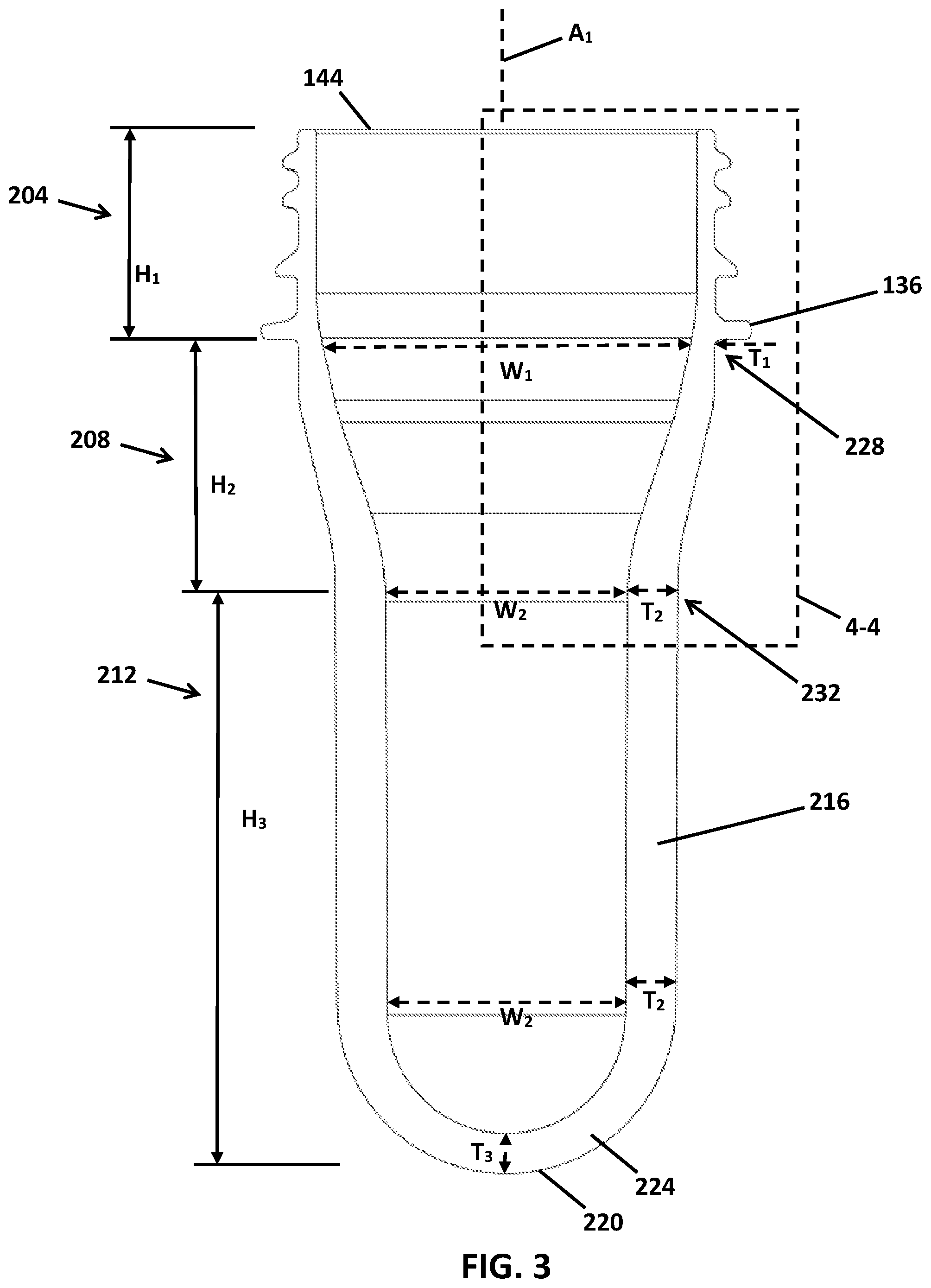 Patent US12139295 Figure 3 – Container preform