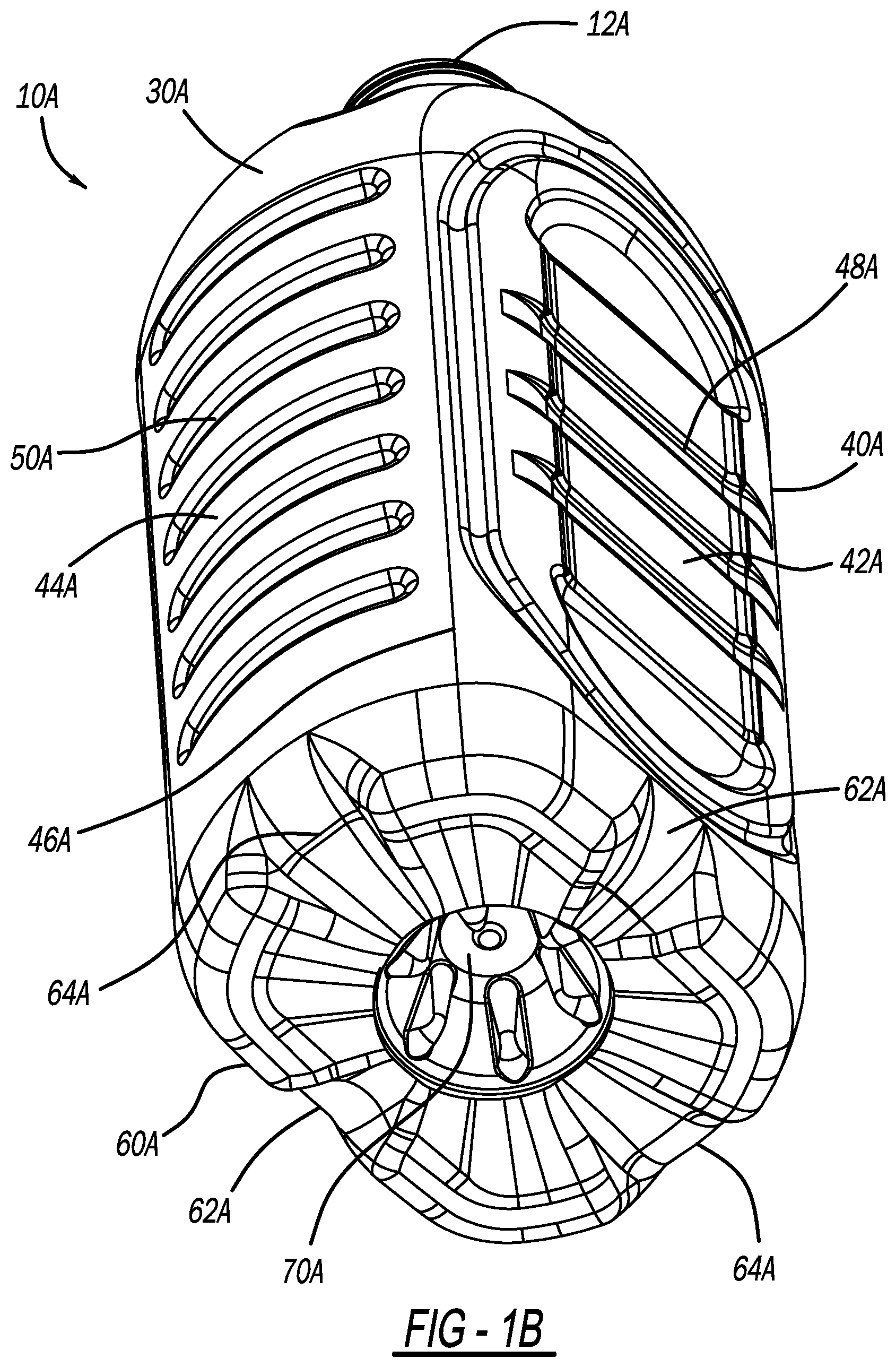 Patent US12139296 Figure 2 – Multi-serve container with oval cross-section